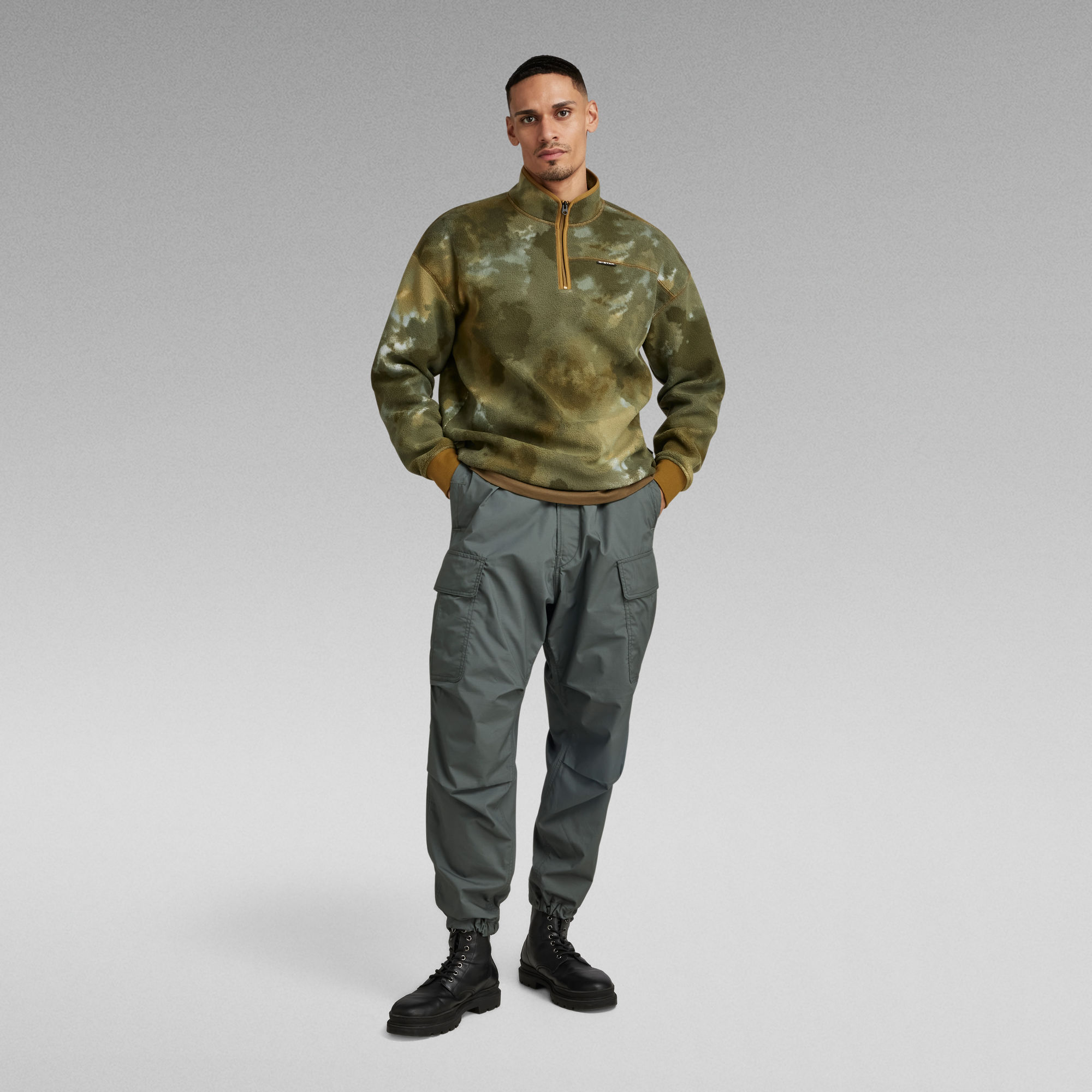 

Balloon Cargo Pants Relaxed Tapered - Grey - Men