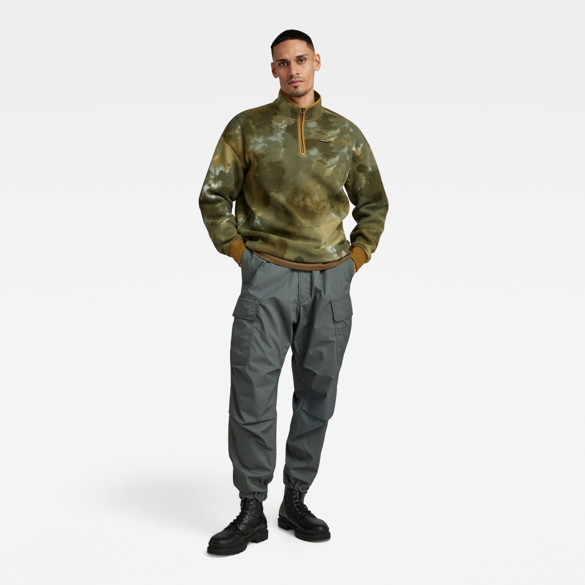 

Balloon Cargo Pants Relaxed Tapered - Grey - Men