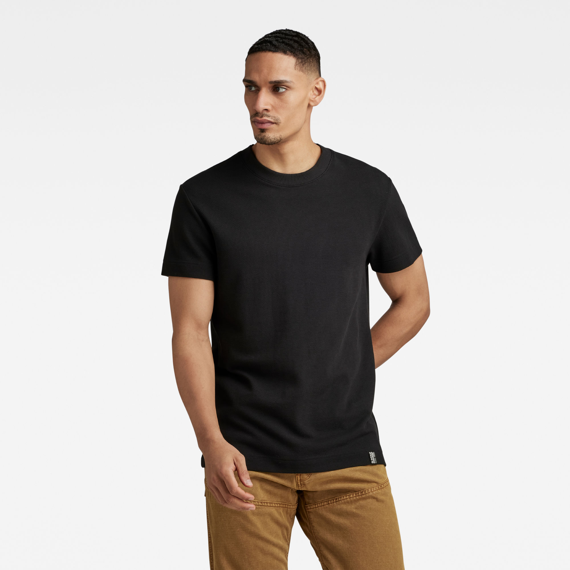 

Essential Piqué T-Shirt - Schwarz - Herren