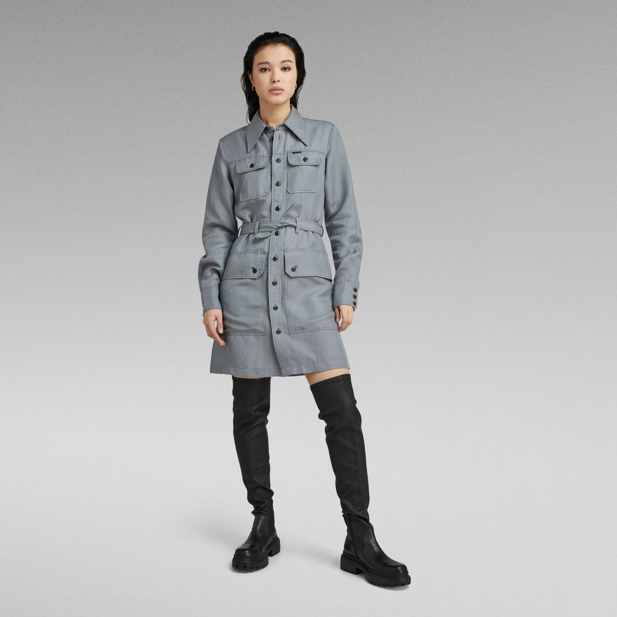 G-Star RAW Blousejurk Military - Grijs - Dames