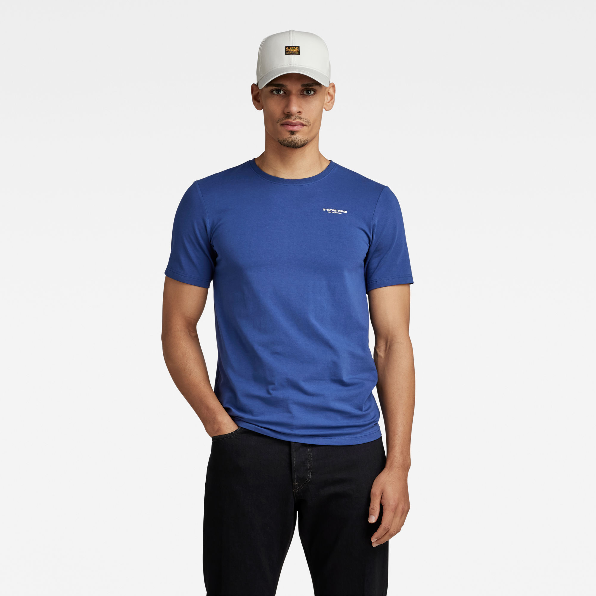 

Slim Base T-Shirt - Midden blauw - Heren