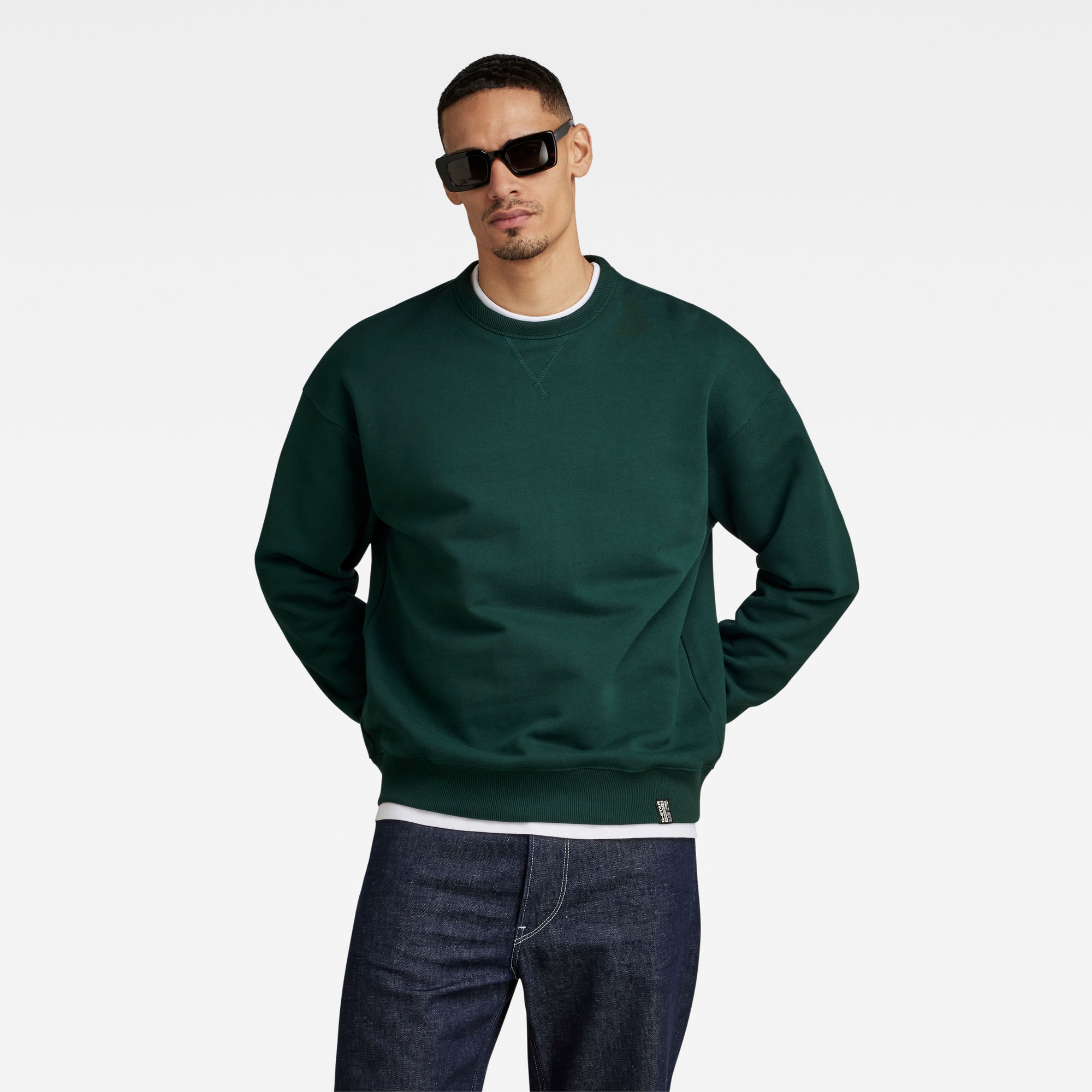 

Essential Unisex Loose Sweater - Groen - Heren