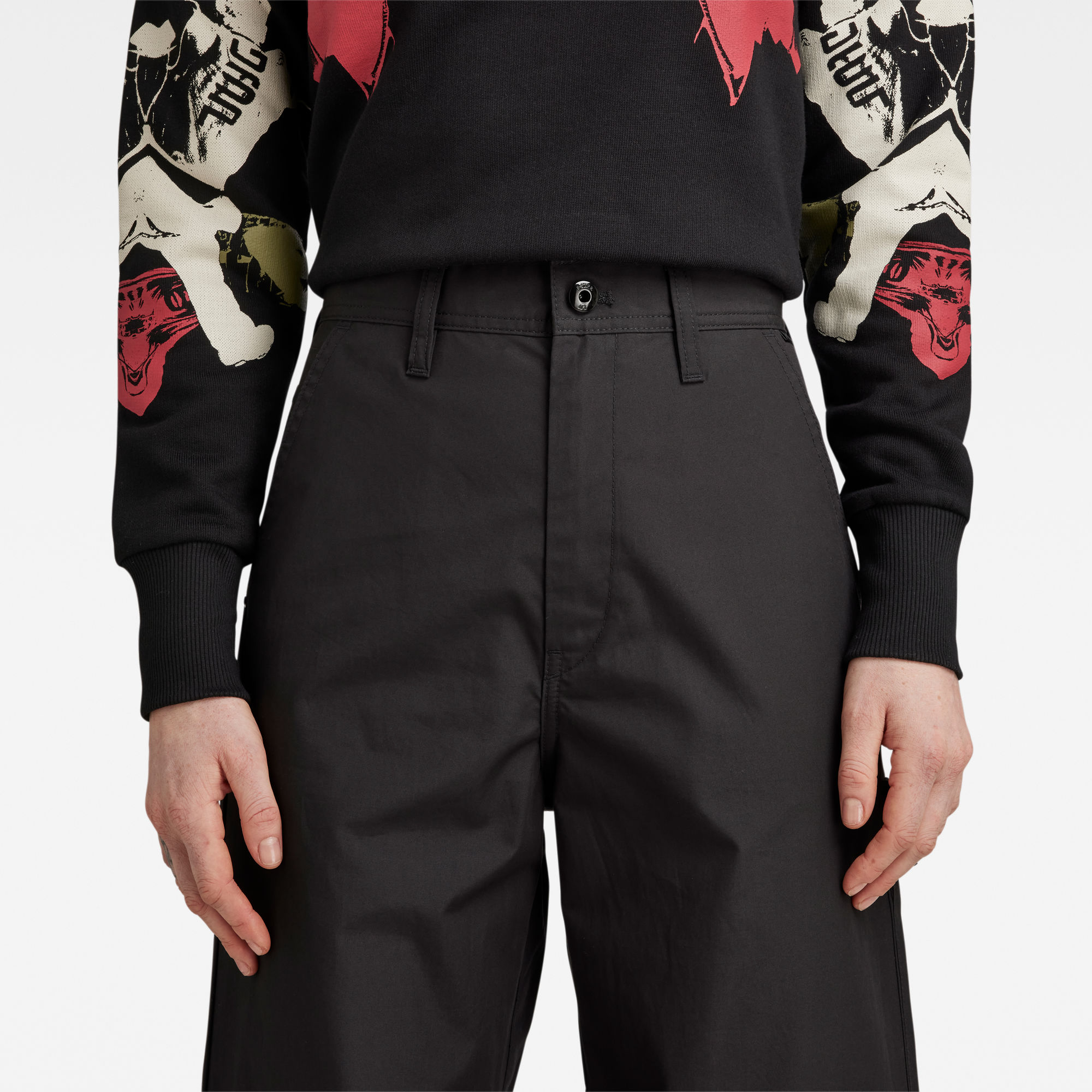 G-Star RAW High Waist Cargo Broek Zwart Dames