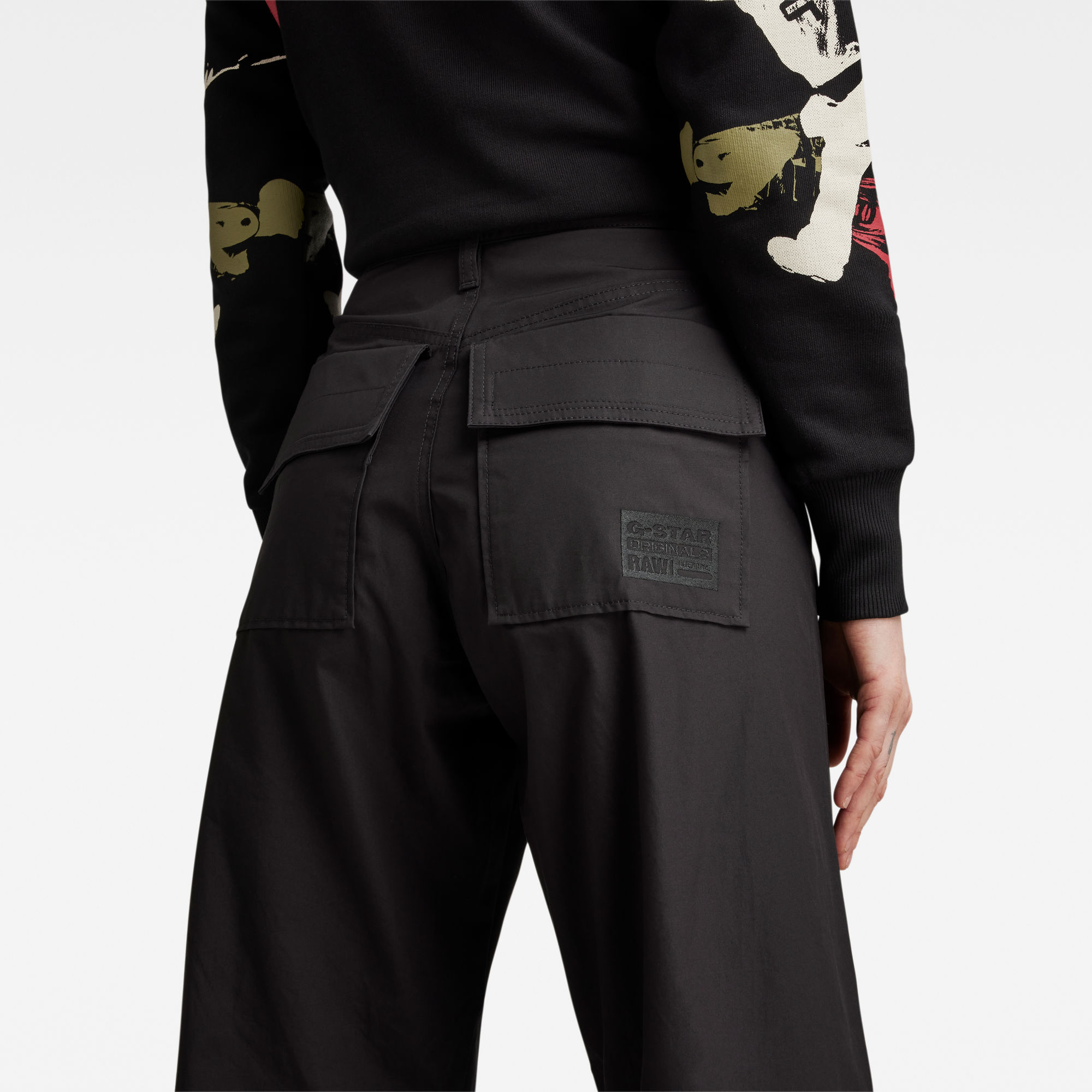 G-Star RAW High Waist Cargo Broek Zwart Dames
