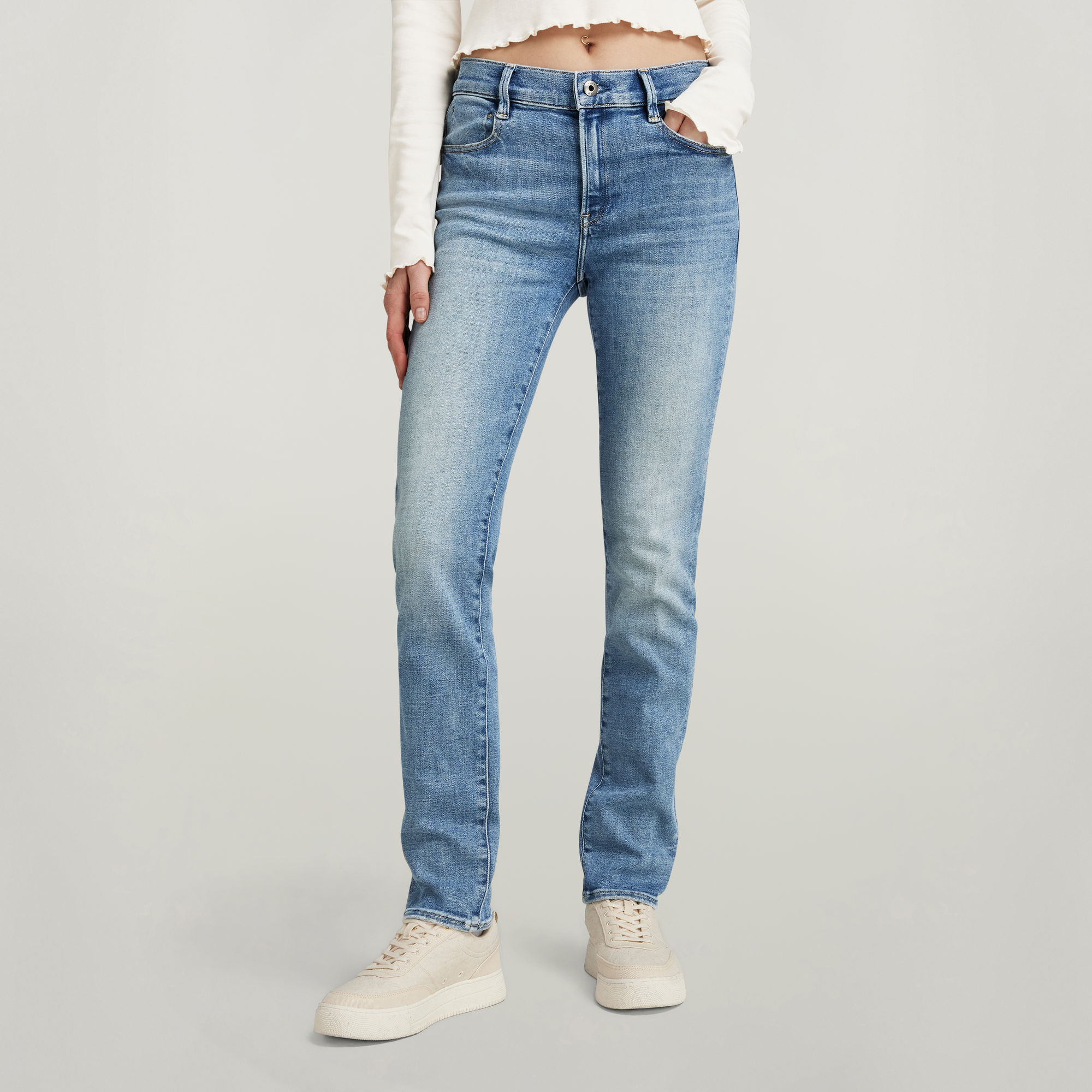 

Ace 2.0 Slim Straight Jeans - Lichtblauw - Dames