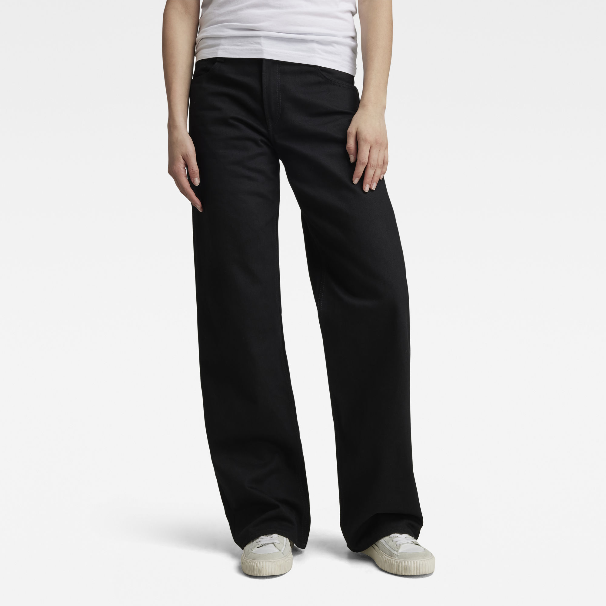 

Judee Low Waist Loose Jeans - Zwart - Dames
