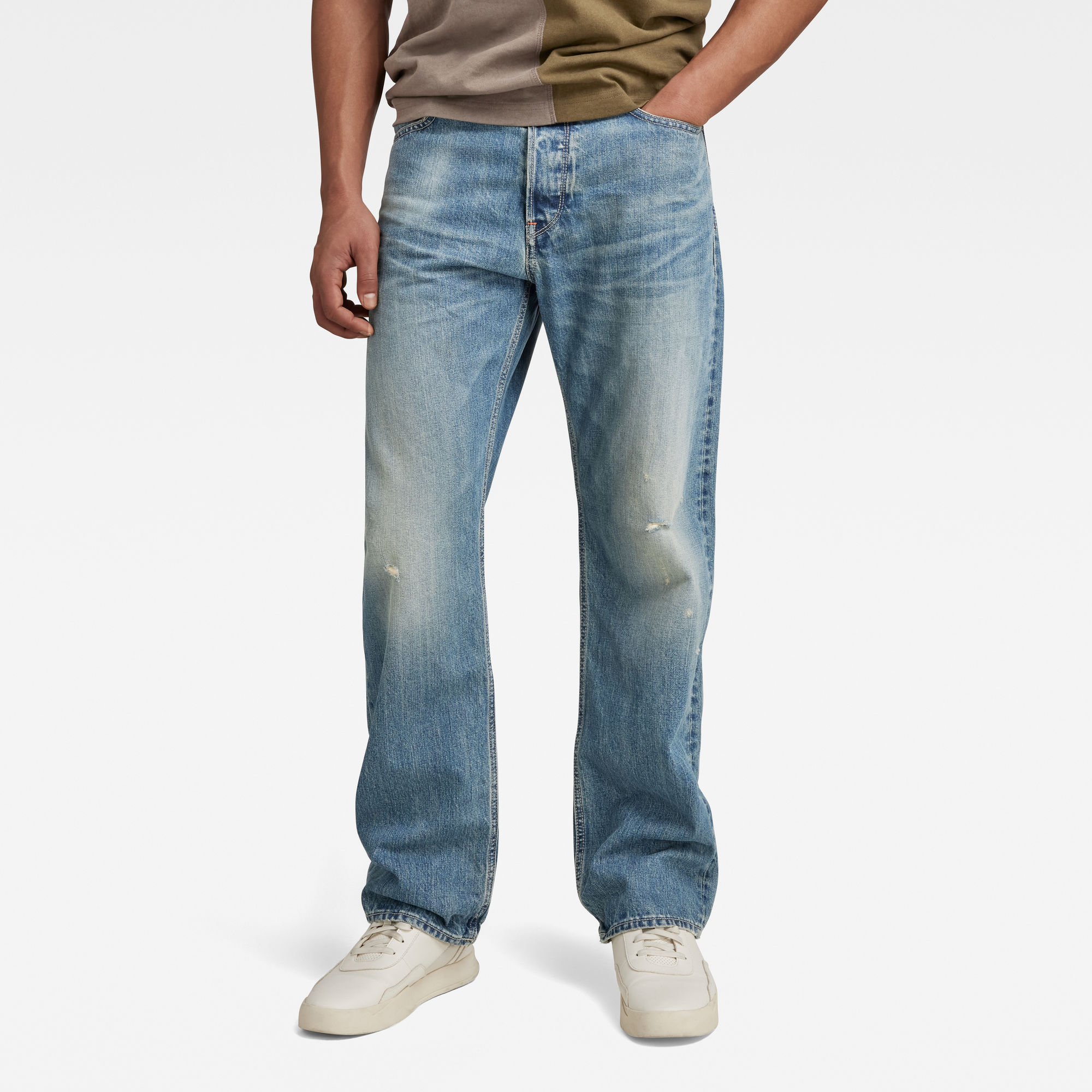 

Dakota Regular Straight Jeans - Midden blauw - Heren