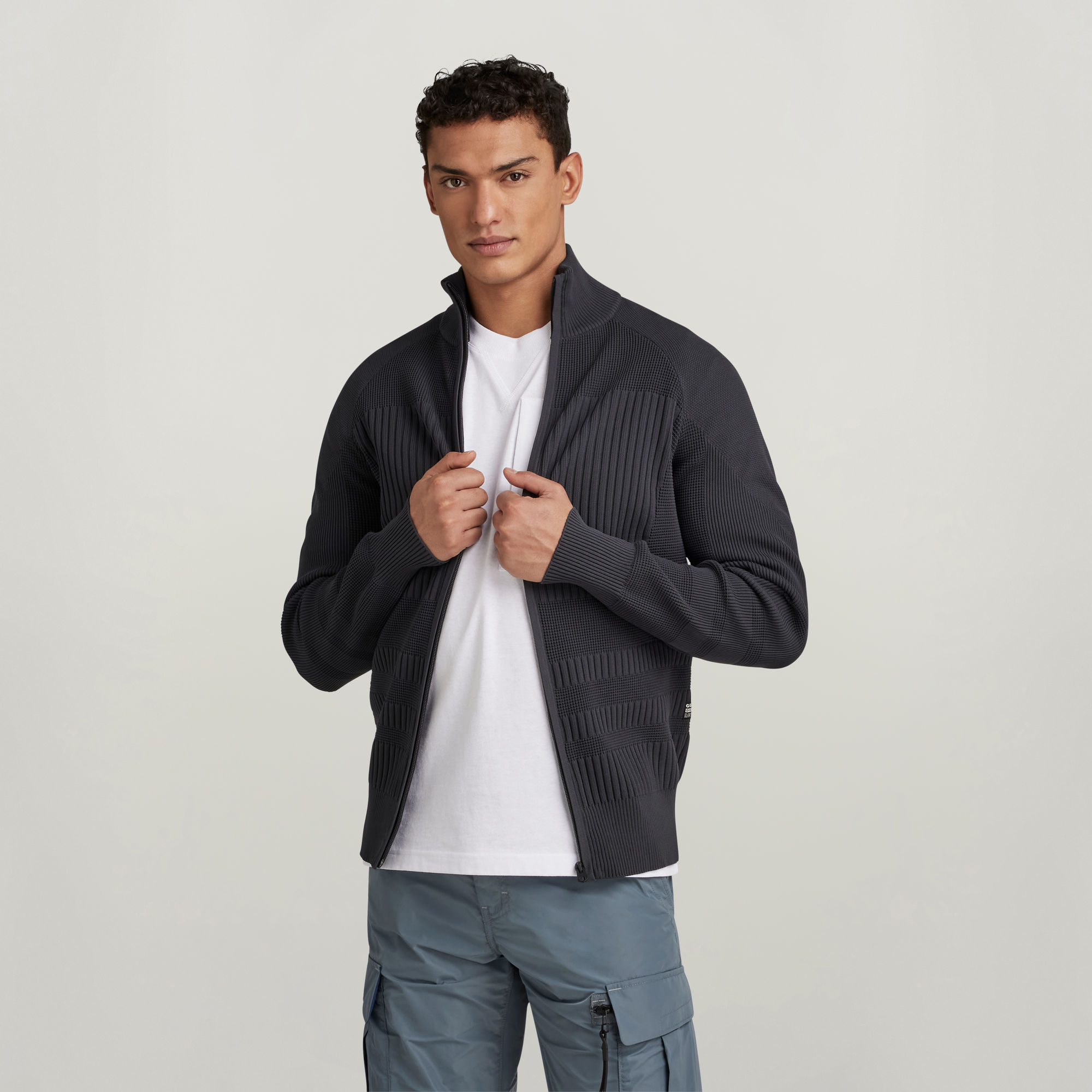 

Engineered Zip Thru Knit - Grau - Herren