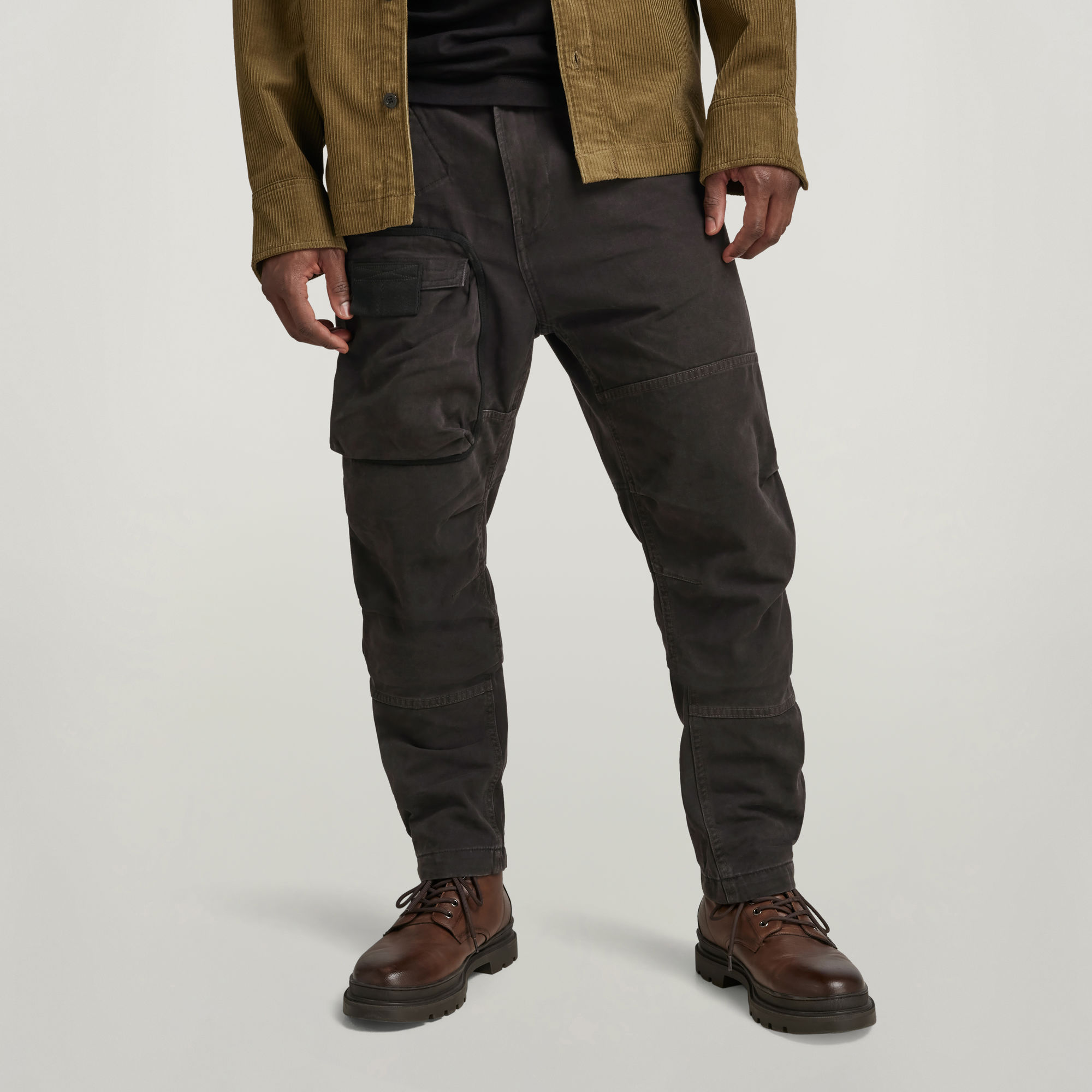 

3D Regular Tapered Cargo Broek - Zwart - Heren