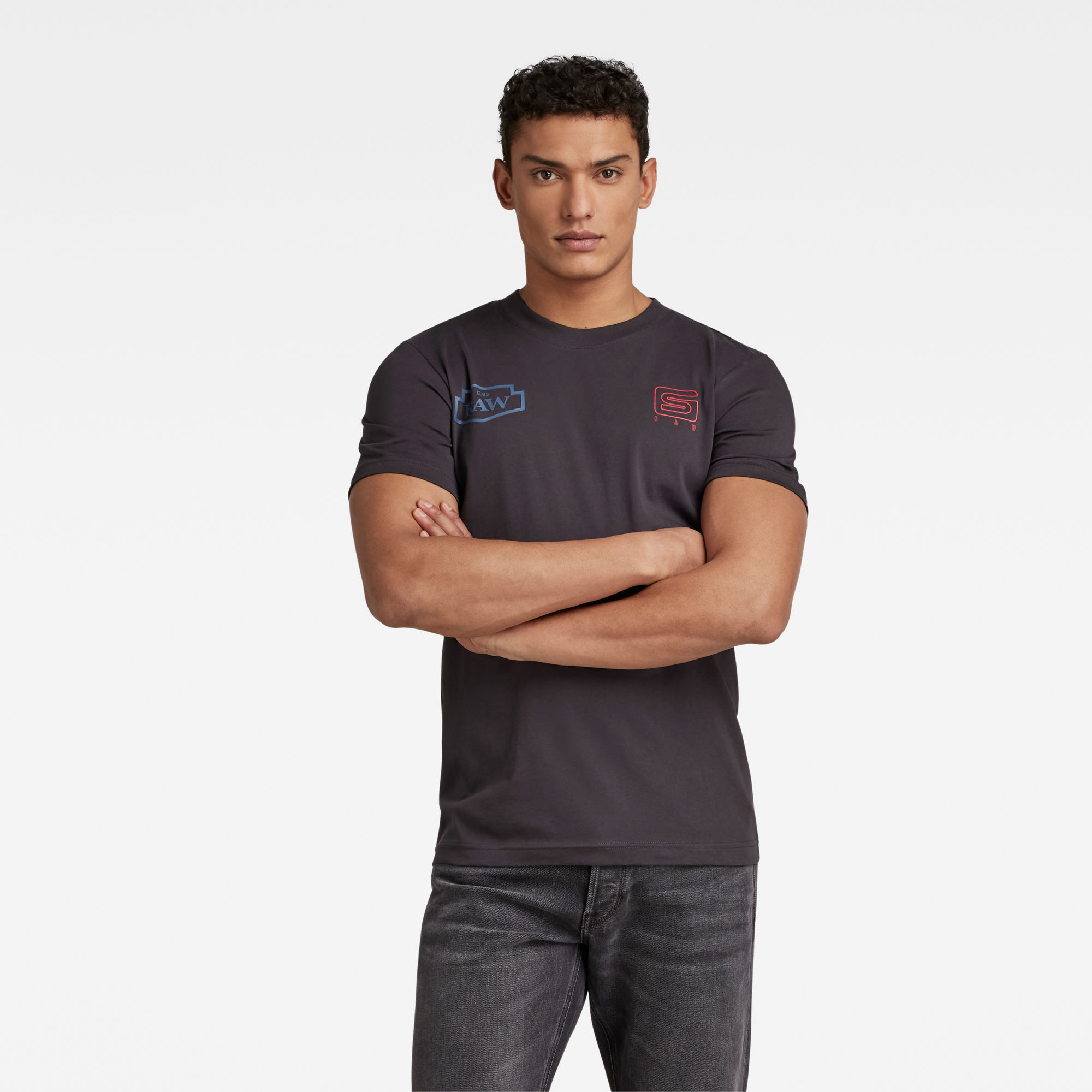 

Multi Graphic Slim T-Shirt - Grijs - Heren