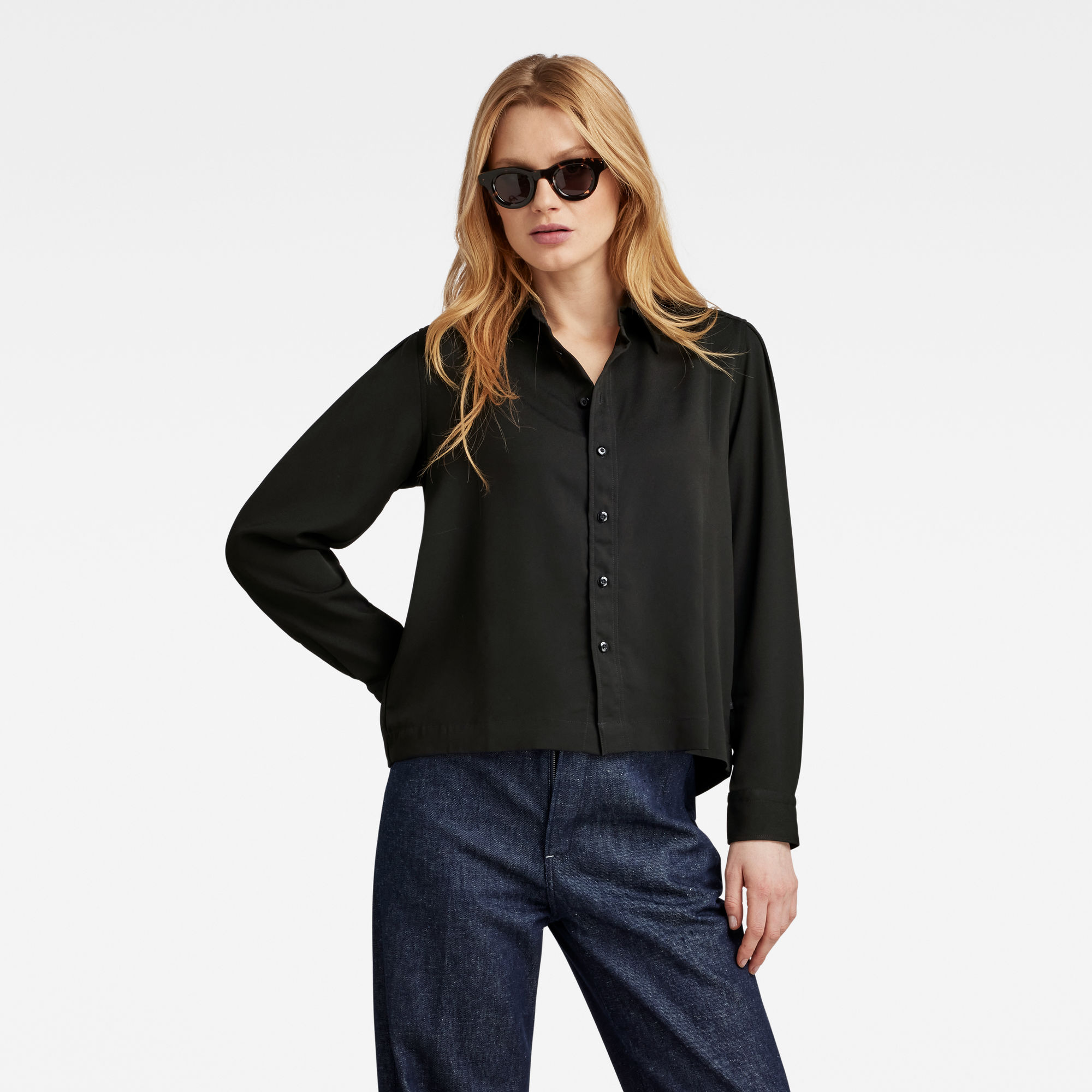 

Boxy Shirt - Zwart - Dames