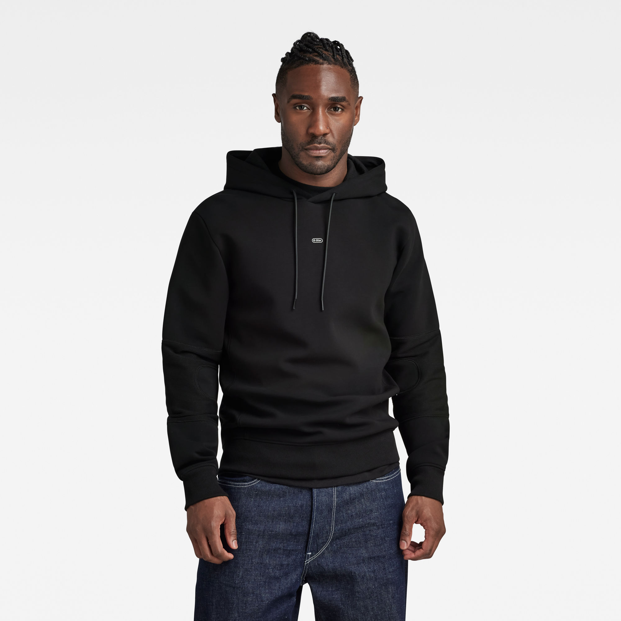 

Moto Hooded Sweatshirt - Schwarz - Herren