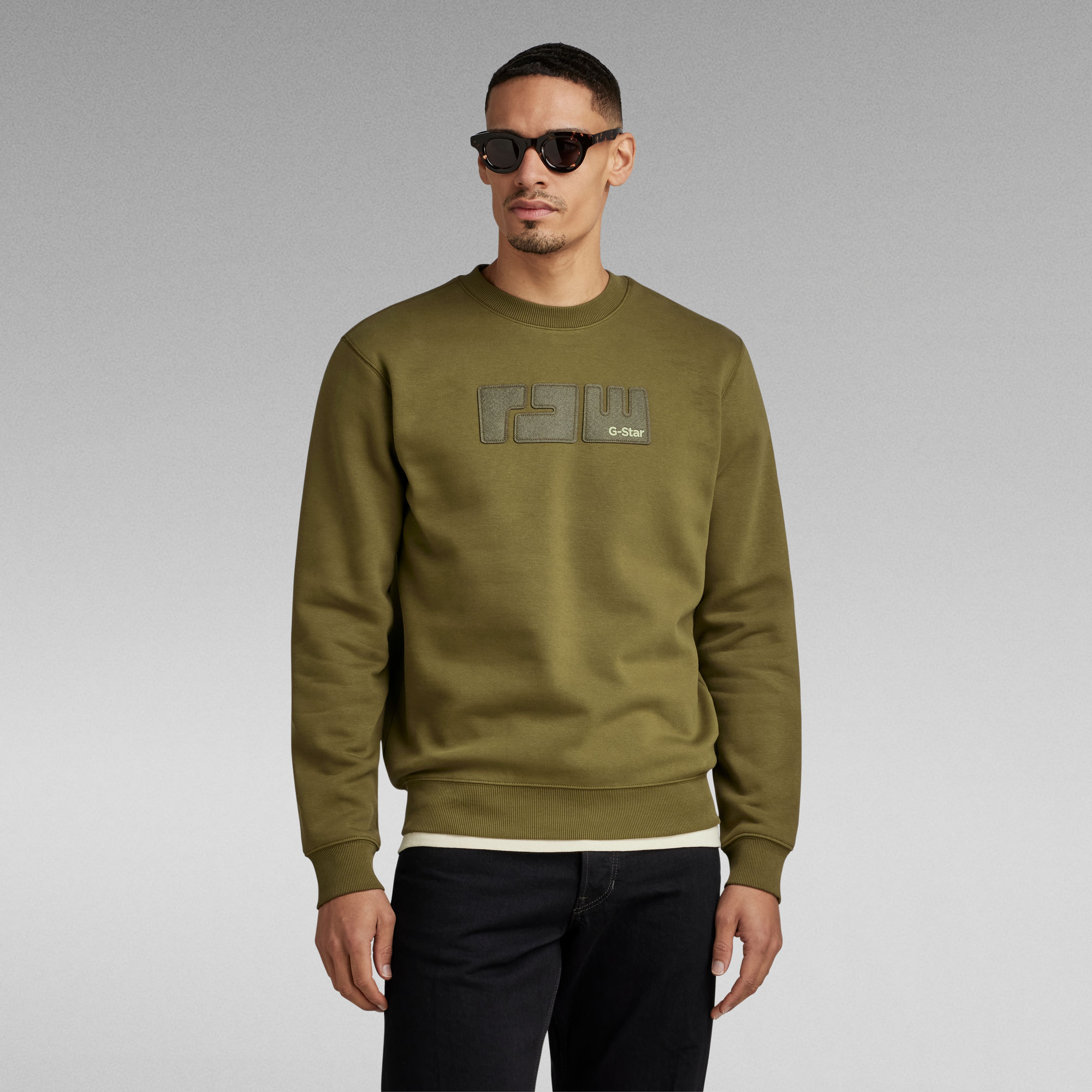 RAW. Felt Sweatshirt - Grün - Herren