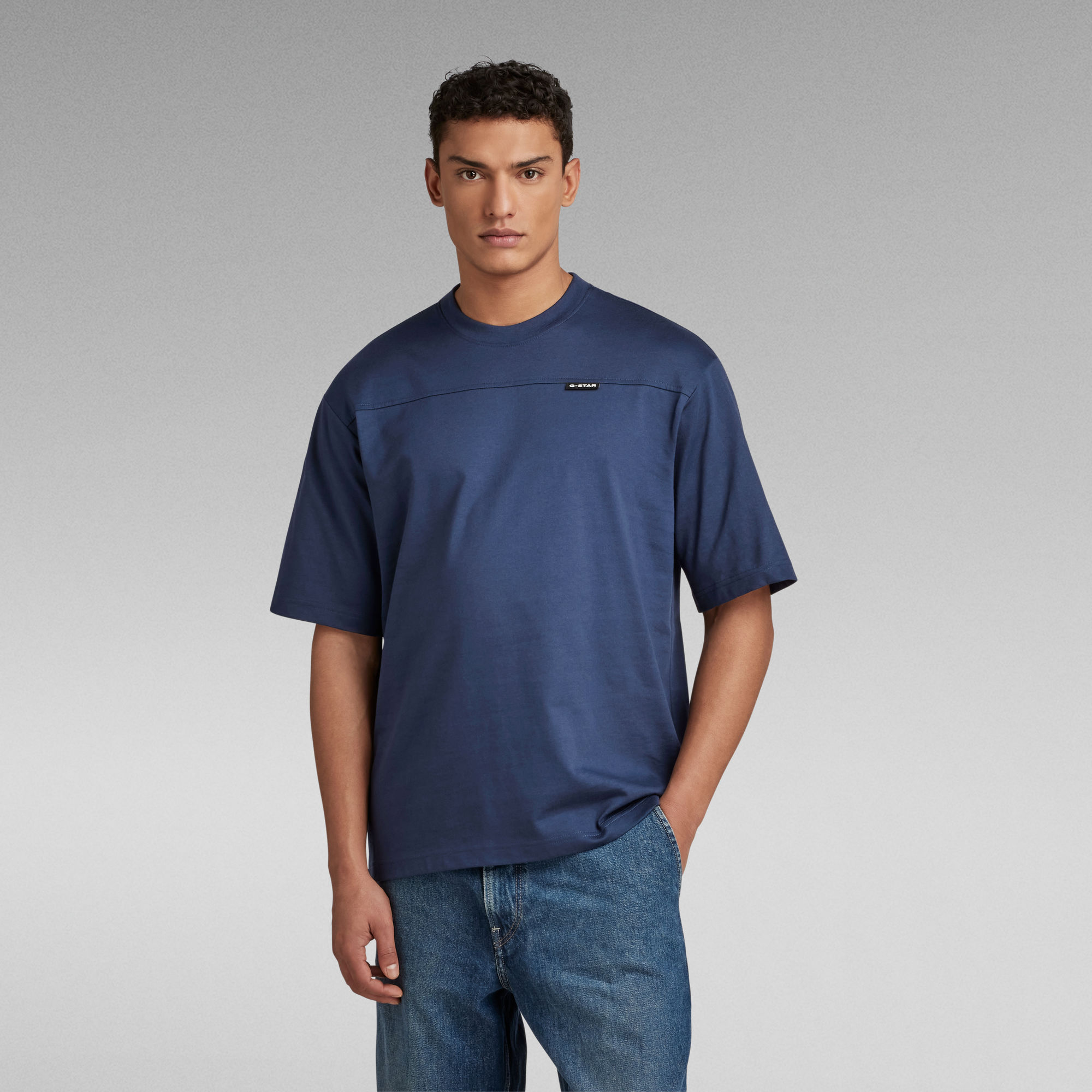 

Oversized T-Shirt Boxy Base 2.0 - Dark blue - Men