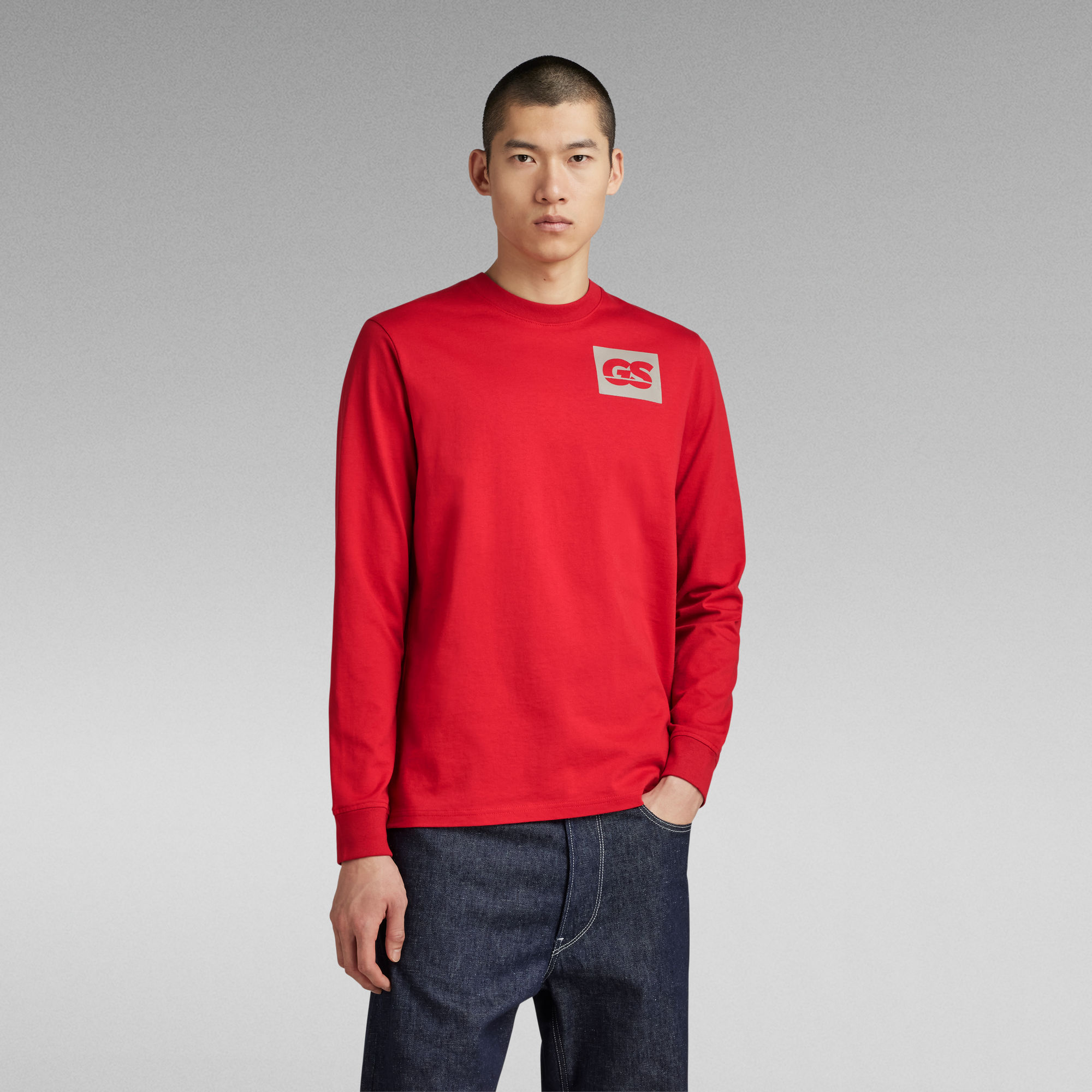 

GS RAW Back Graphic T-Shirt - Red - Men