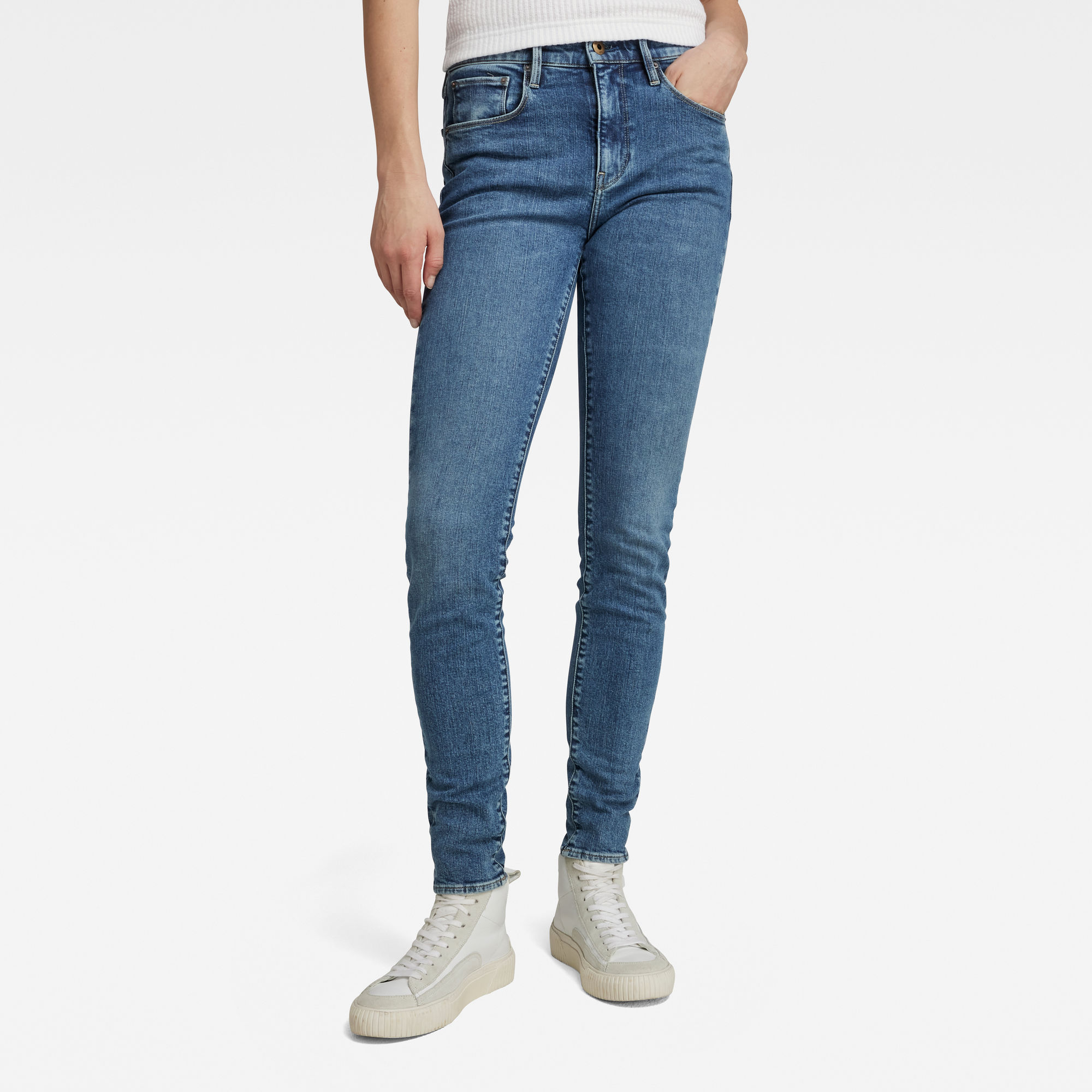 

3301 Skinny Jeans - Mittelblau - Damen