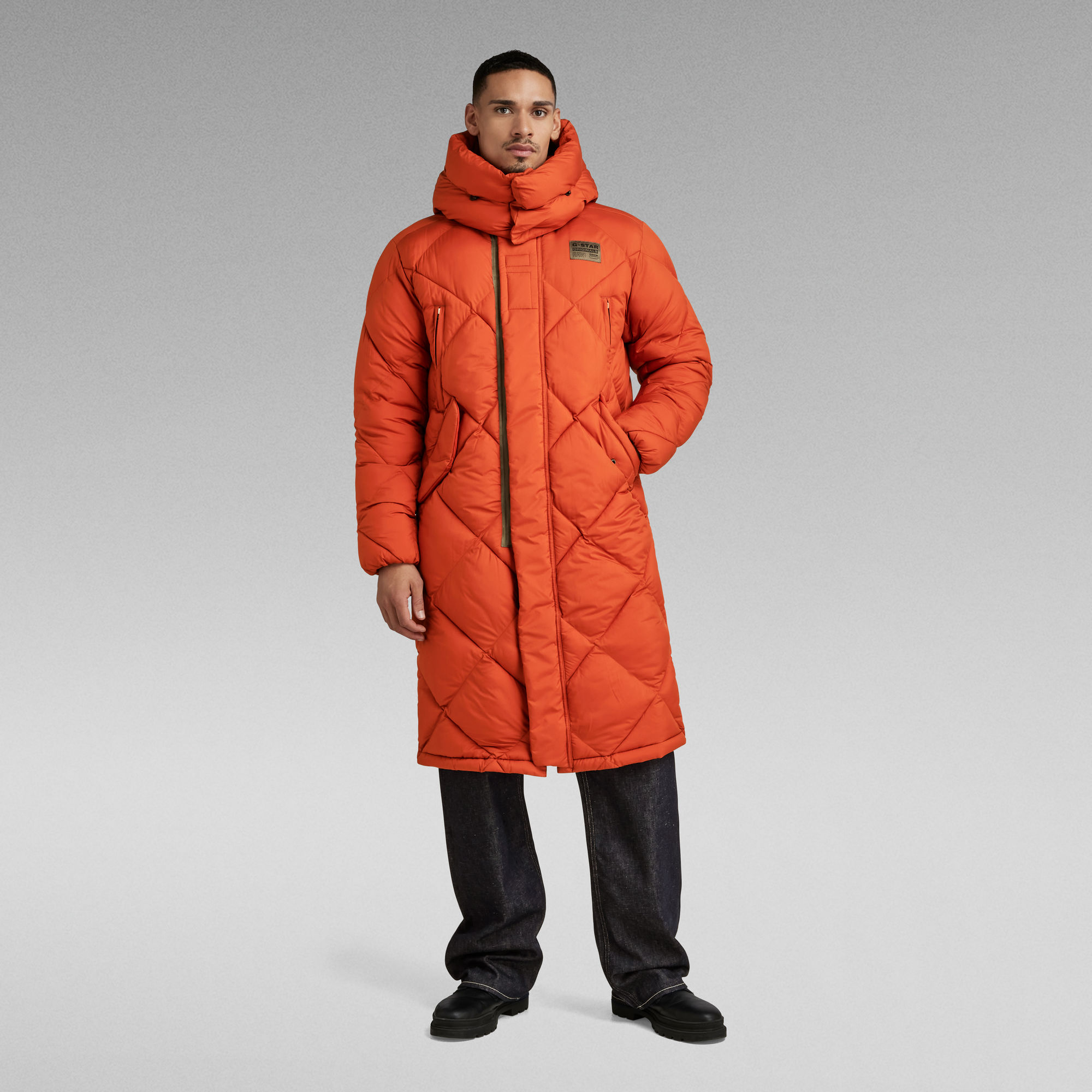 

G- Whistler XL Long Blanket Puffer Coat - Orange - Men