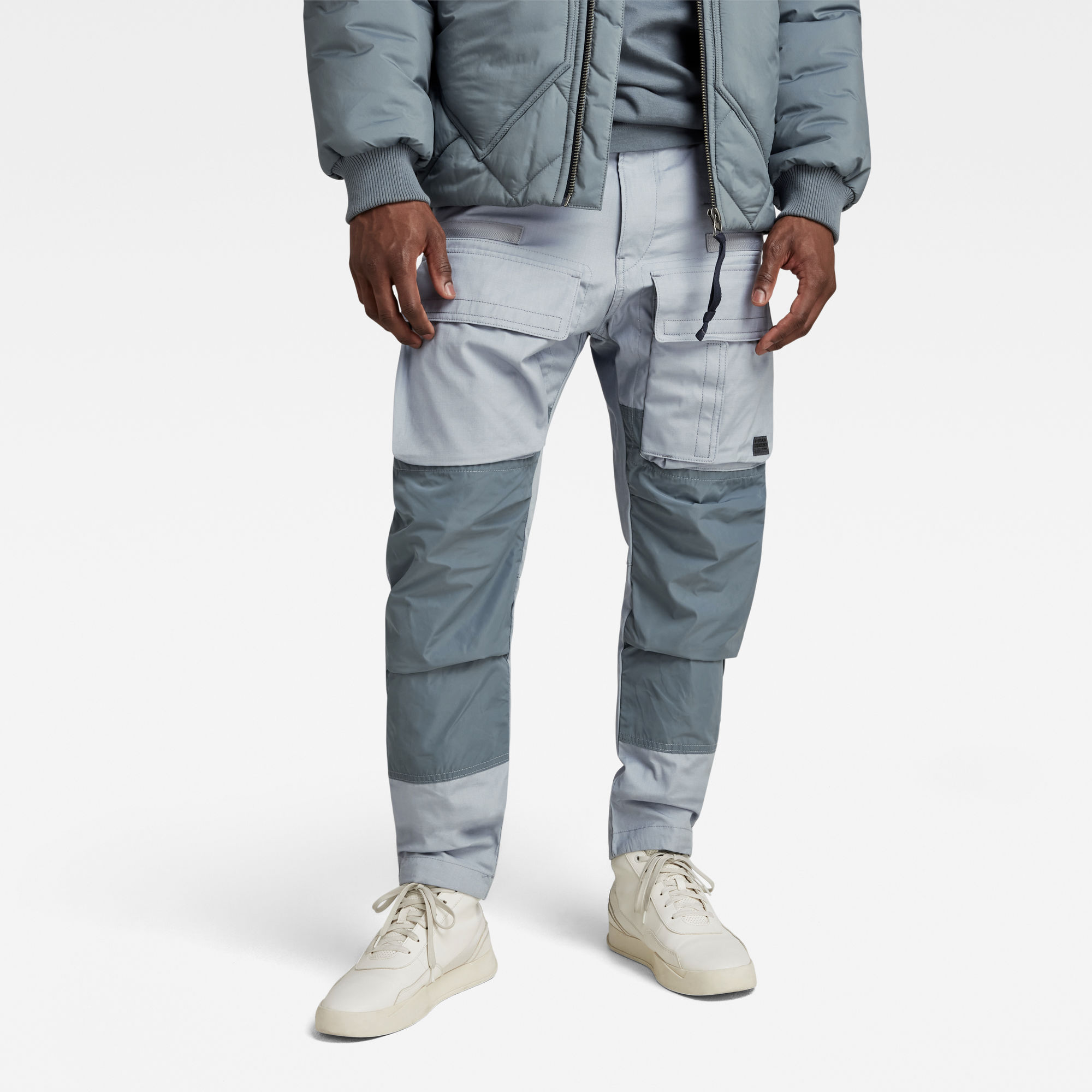 

3D Regular Tapered Cargohose - Grau - Herren