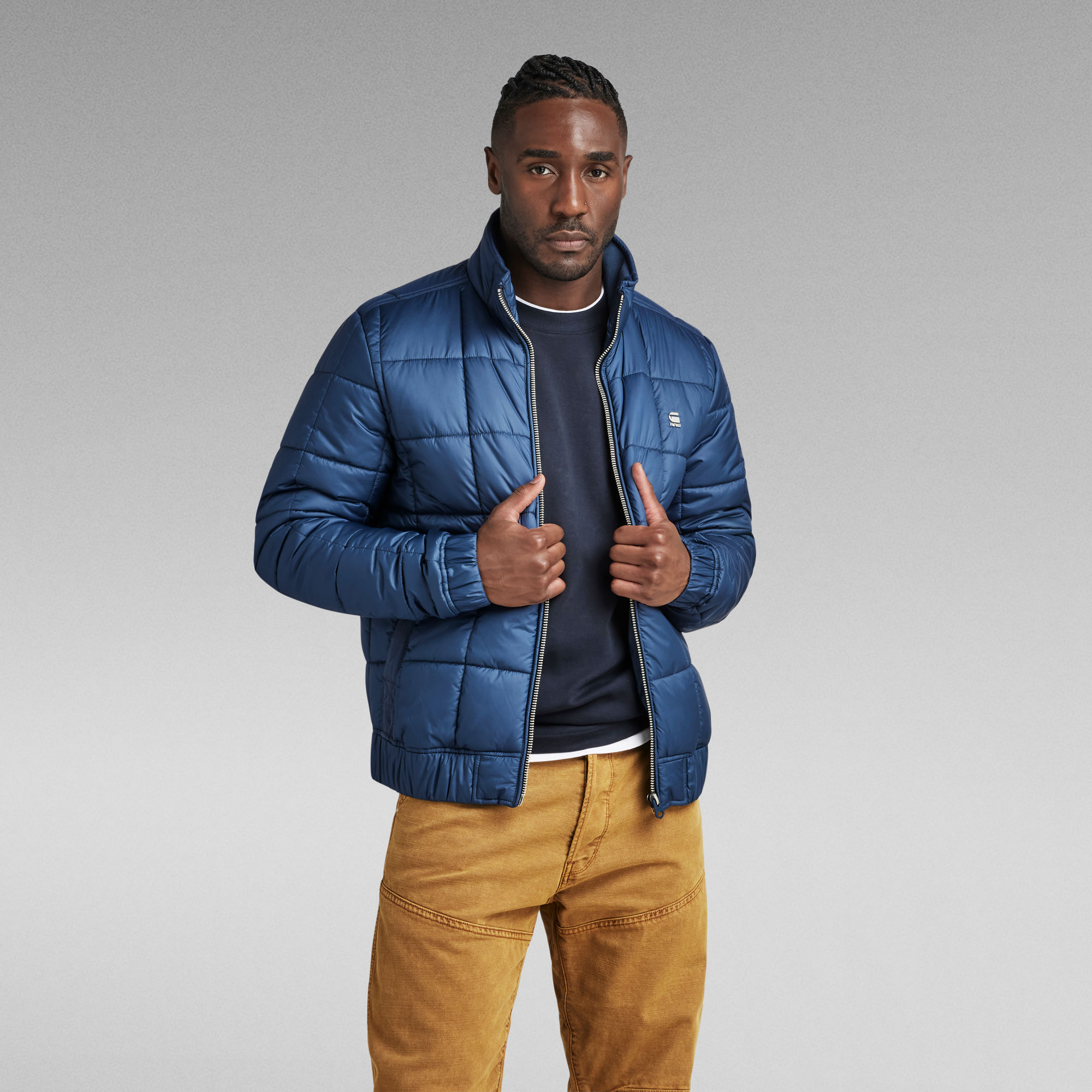 

Meefic Quilted Jacket - Dark blue - Men