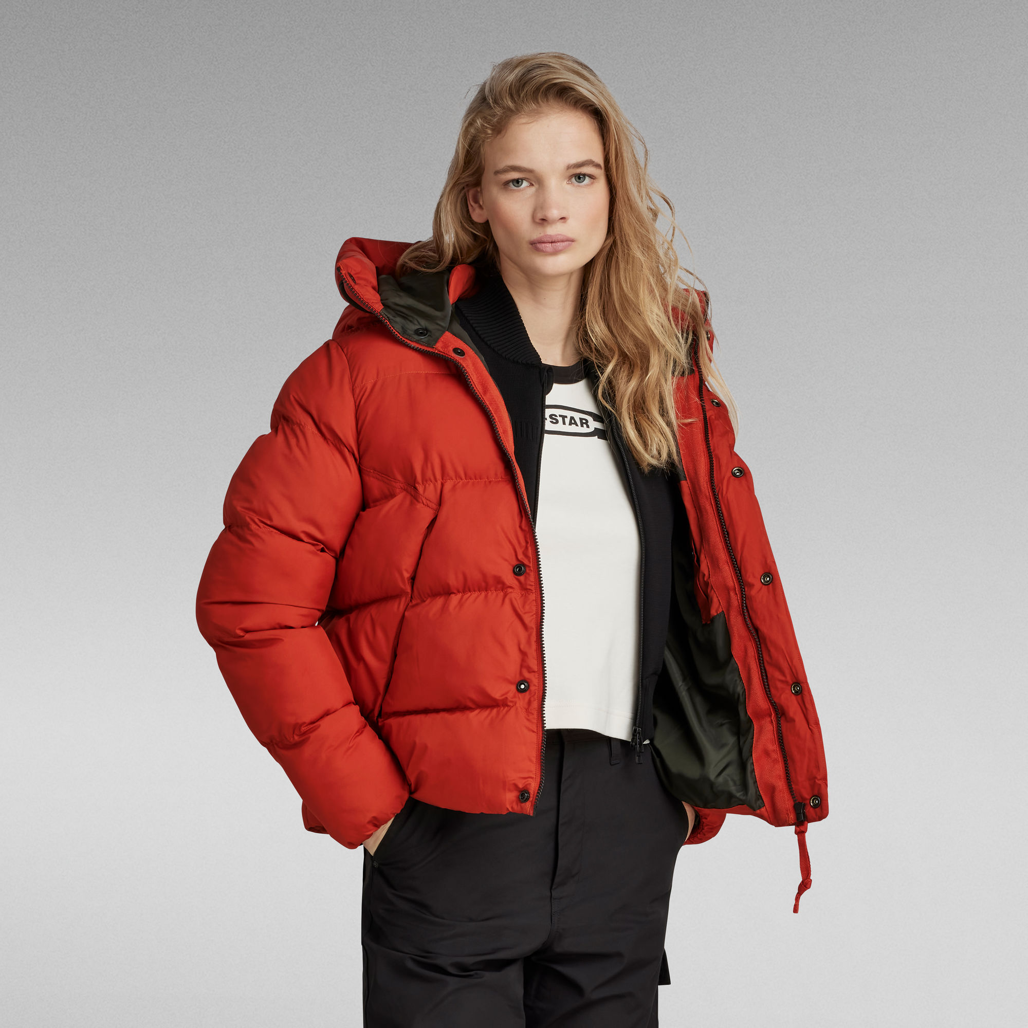 G-Star RAW Whistler Short Puffer Jack - Oranje - Dames