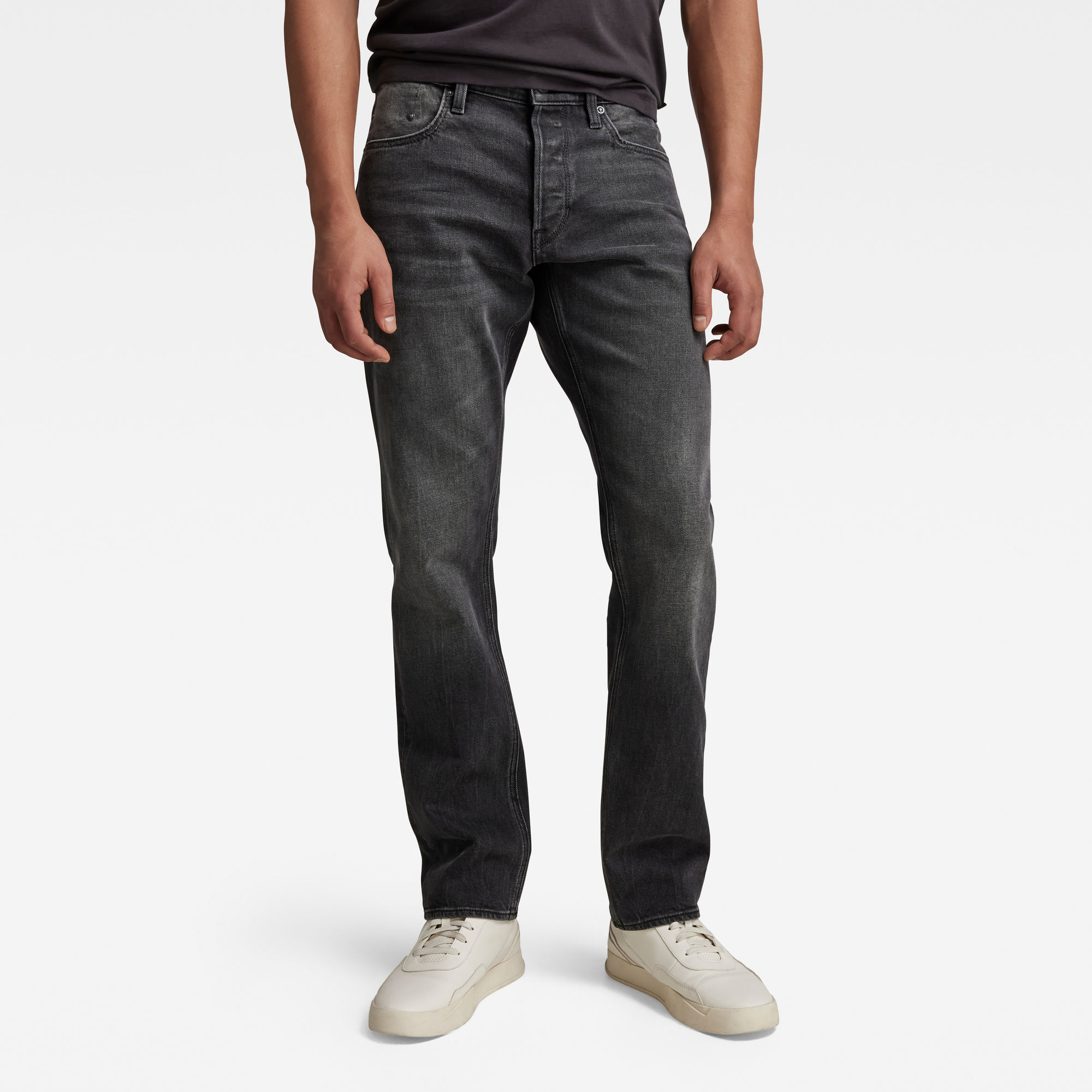 

Mosa Straight jeans - Zwart - Heren