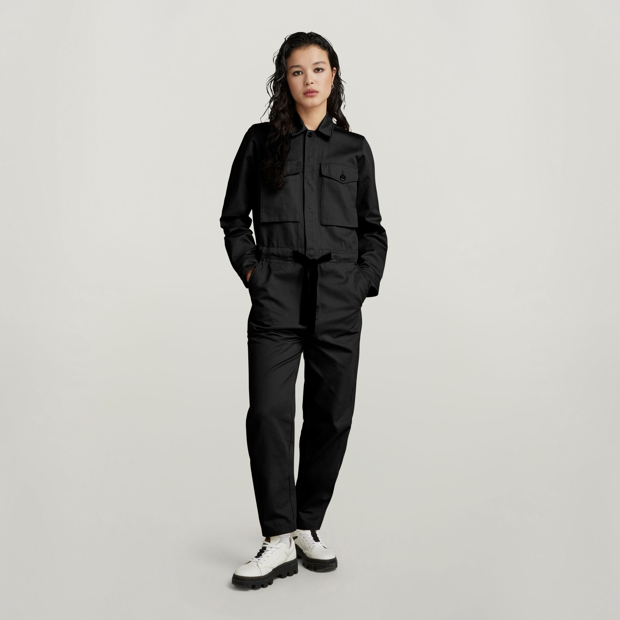 

Army Jumpsuit - Zwart - Dames