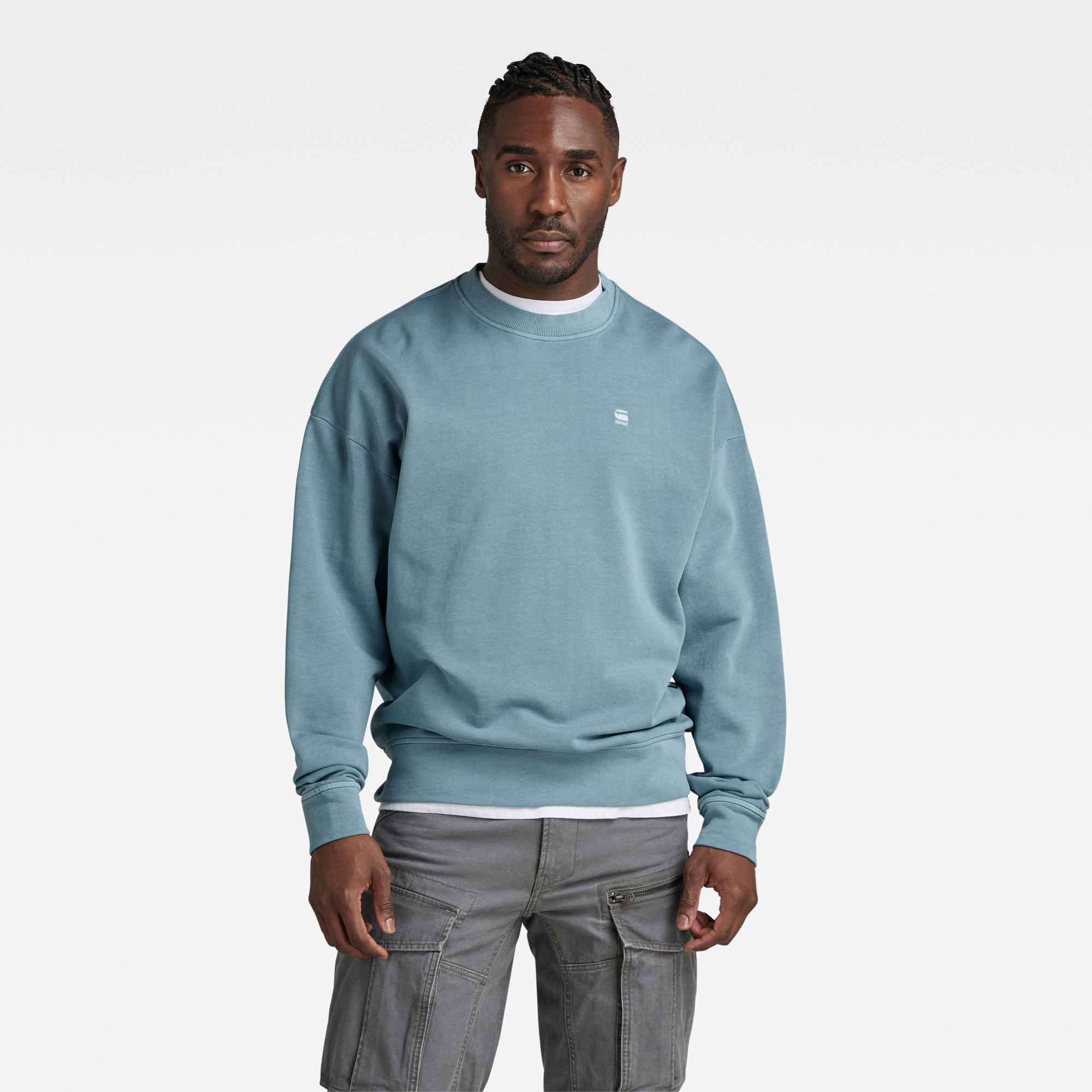 

Overdyed Loose Sweater - Groen - Heren