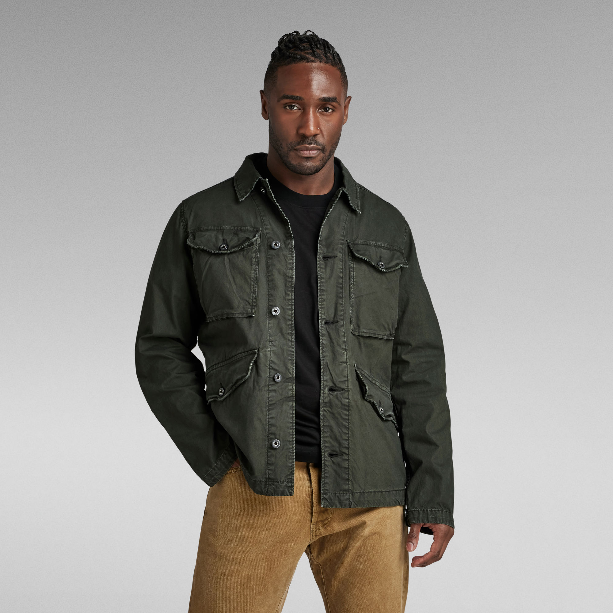 

Vodan Field Jacket Overshirt - Grey - Men