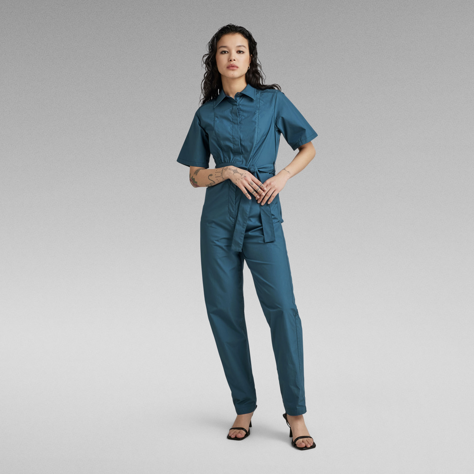 Bristum Deconstructed Jumpsuit - Mittelblau - Damen