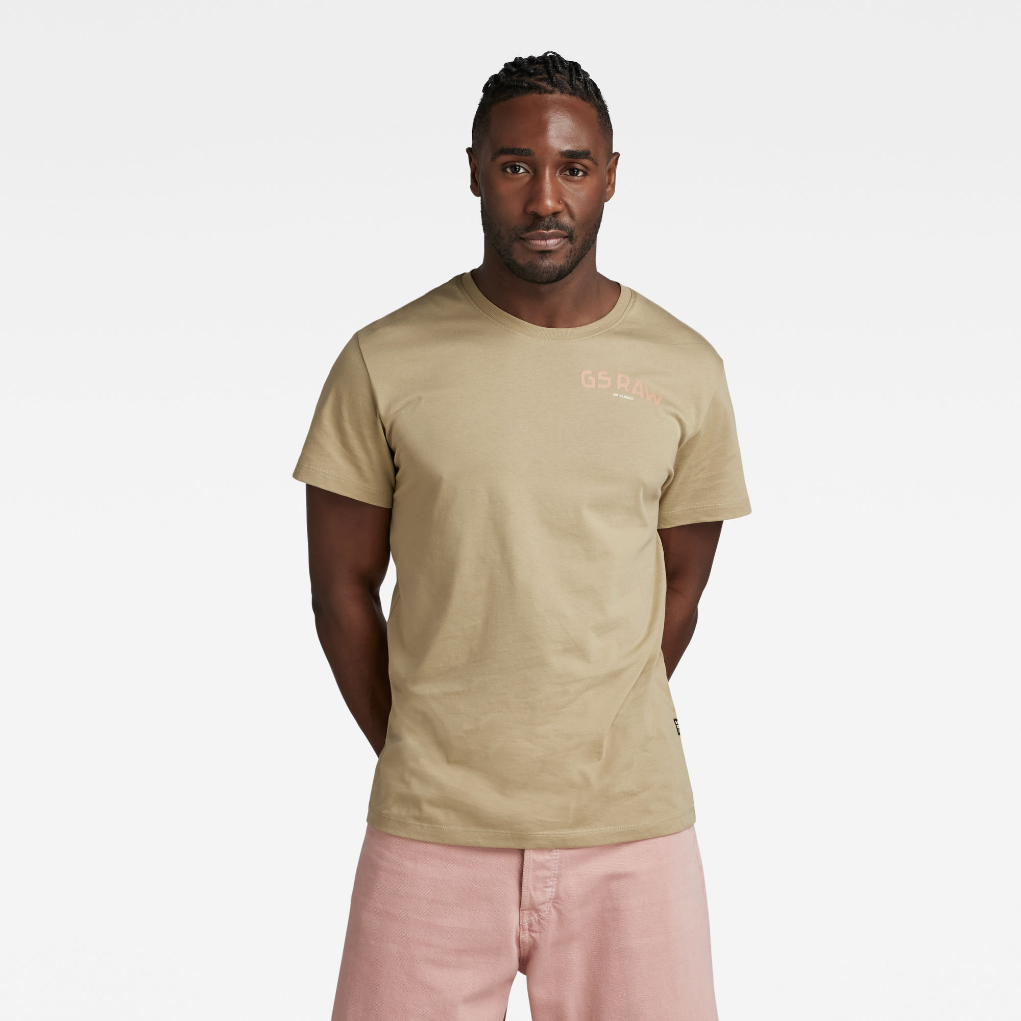 

Graphic Ribbed T-Shirt - Grün - Herren