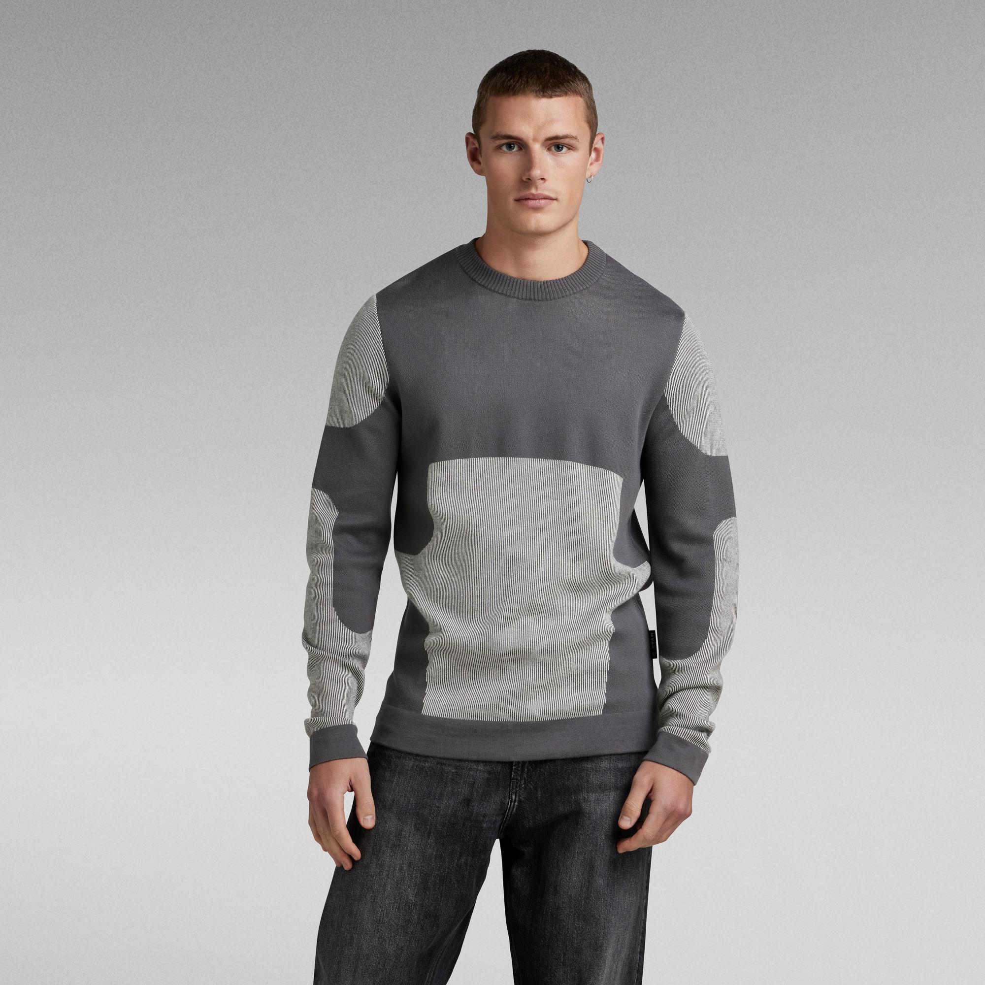 Moto Knitted Pullover - Mehrfarbig - Herren