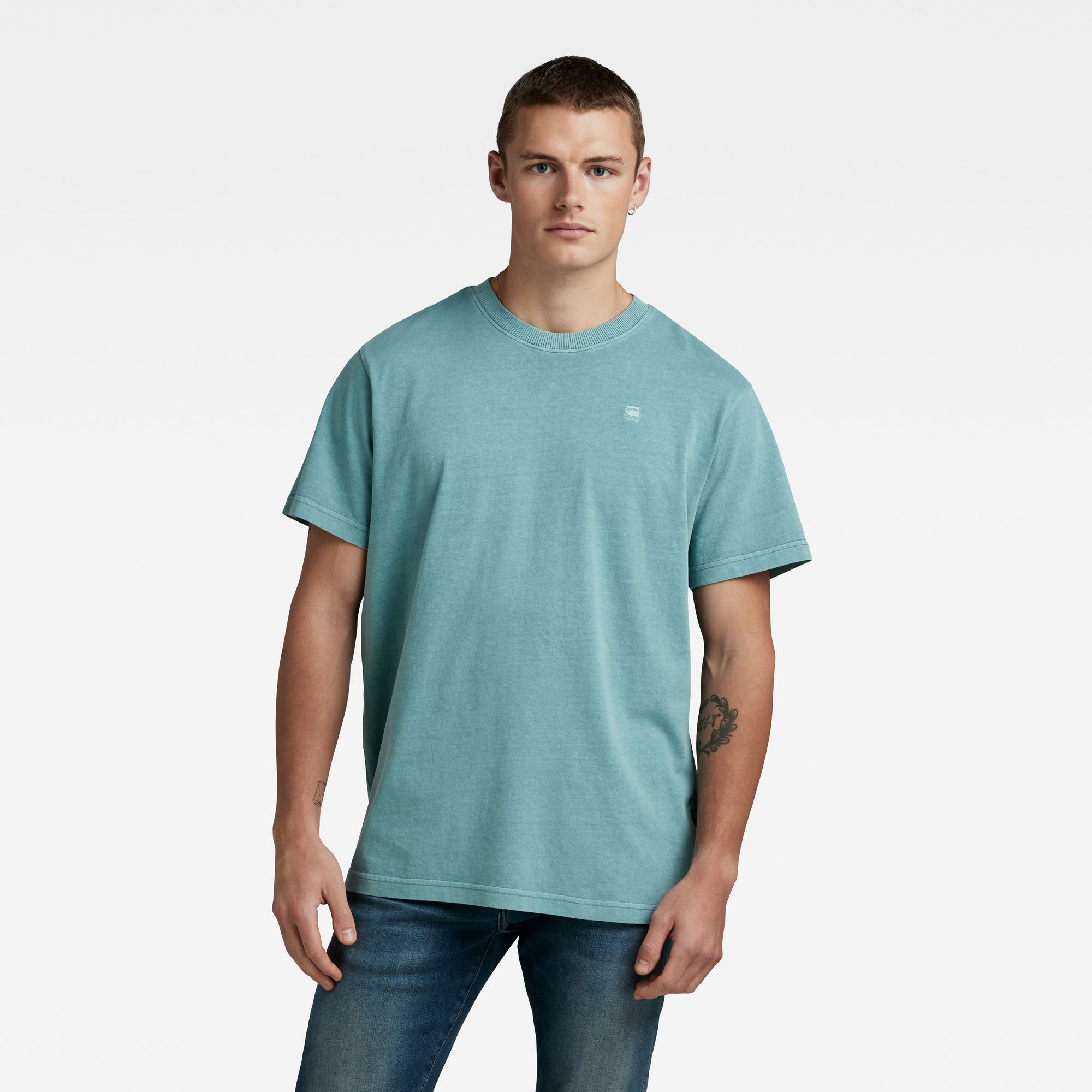 

Overdyed Loose T-Shirt - Groen - Heren