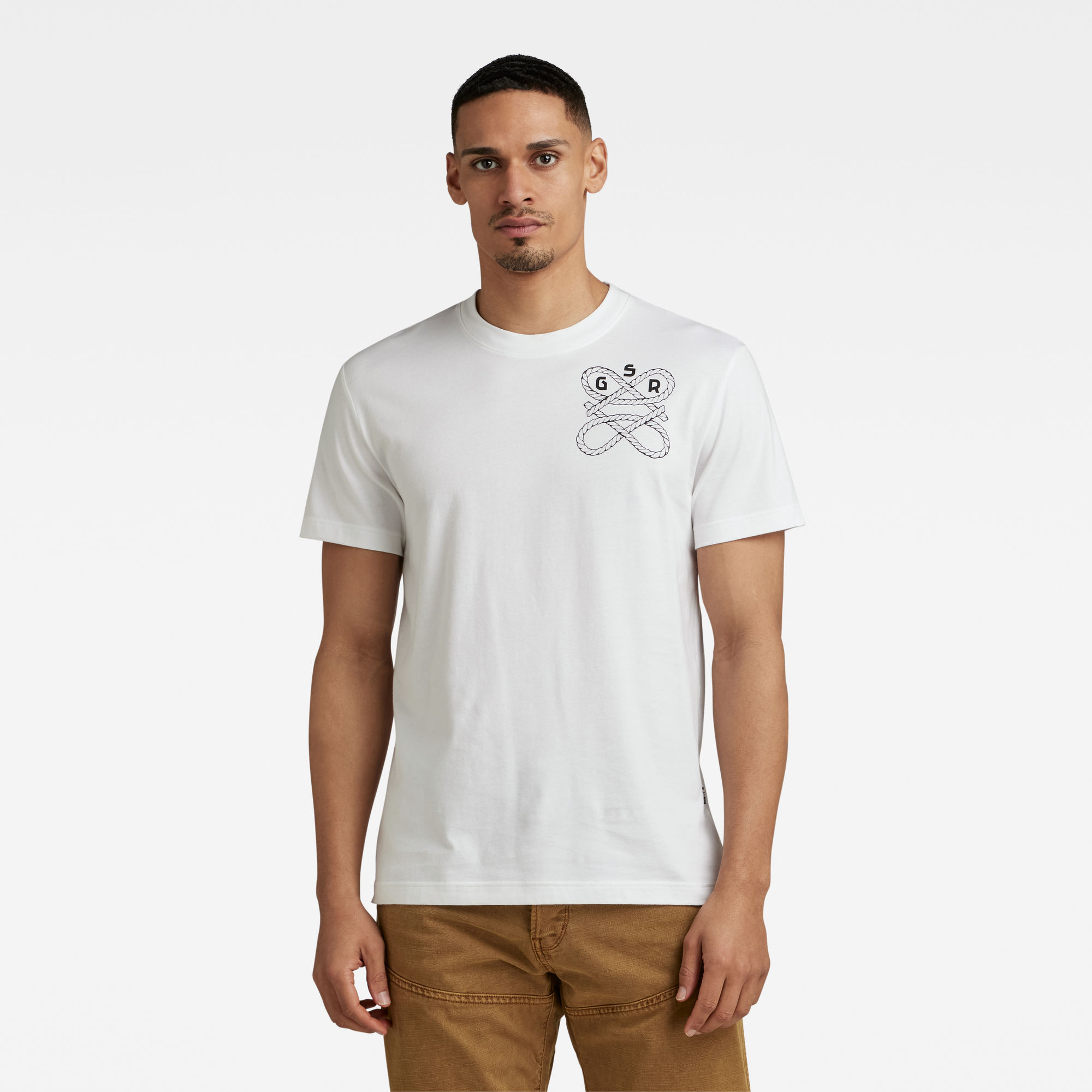 

Puff Print Back Graphic T-Shirt - Wit - Heren