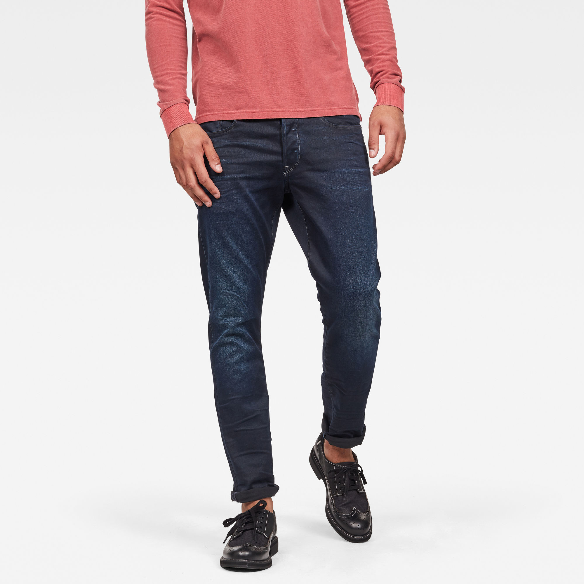 

3301 Regular Tapered Jeans - Dark blue - Men