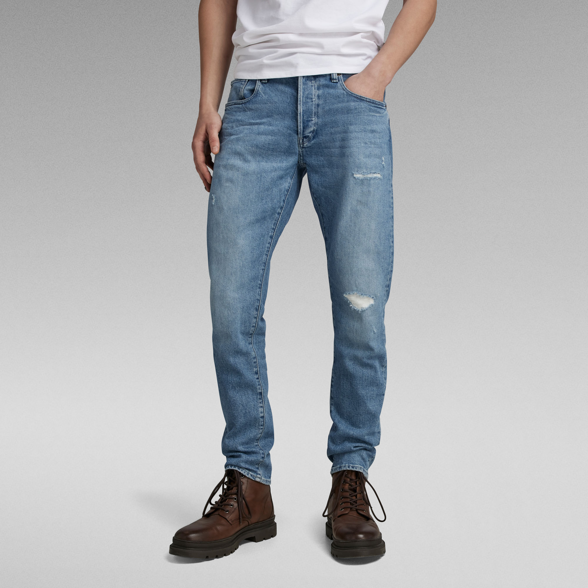 

3301 Slim Jeans - Medium blue - Men