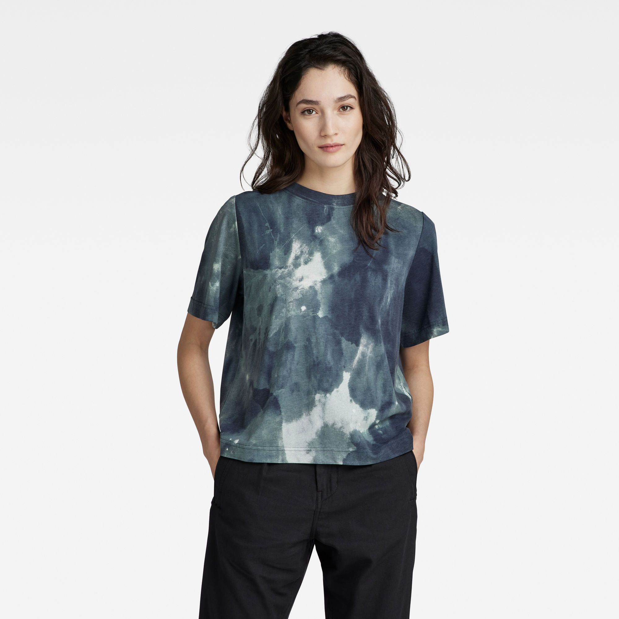 

Printed Boxy T-Shirt - Multi color - Women