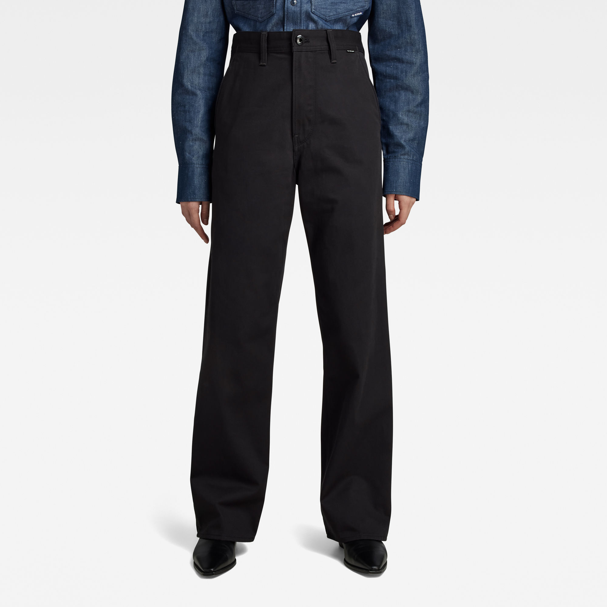 

Unisex Modson Straight Chinohose - Schwarz - Herren