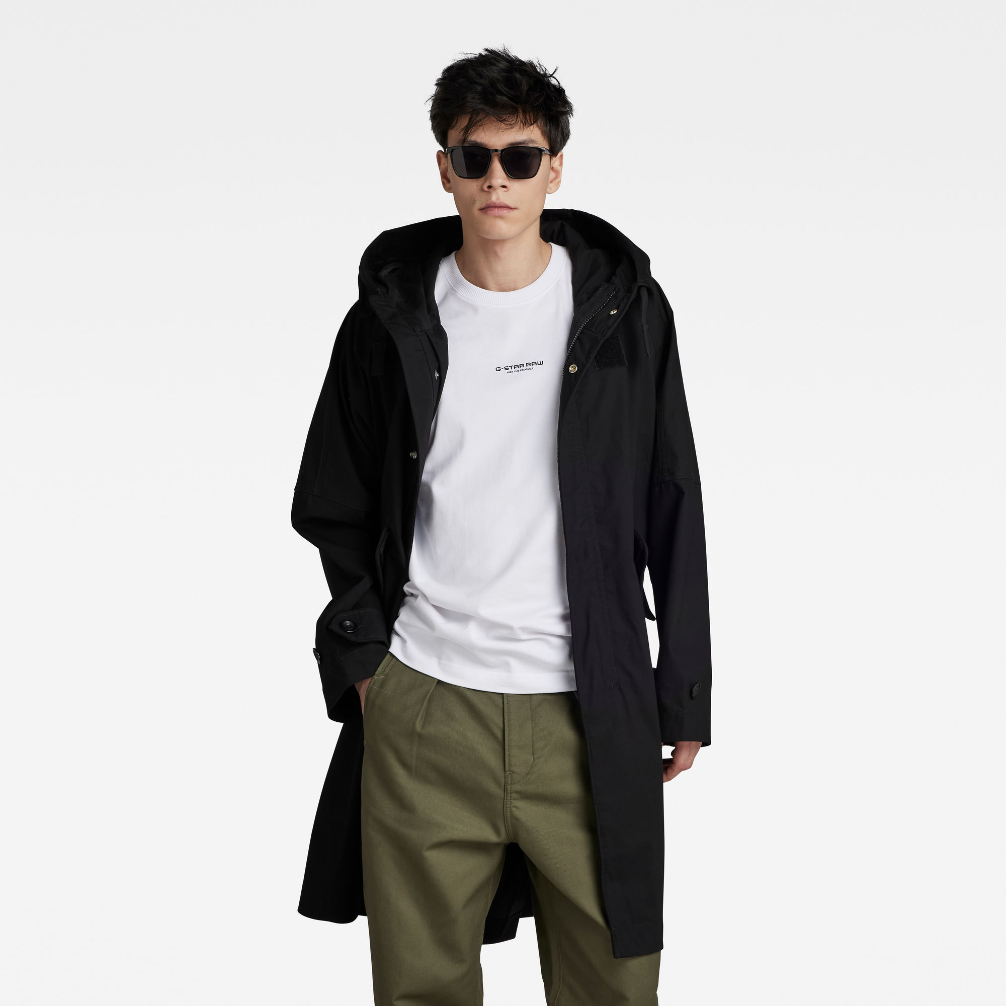 

Unisex Fishtail Parka - Schwarz - Damen