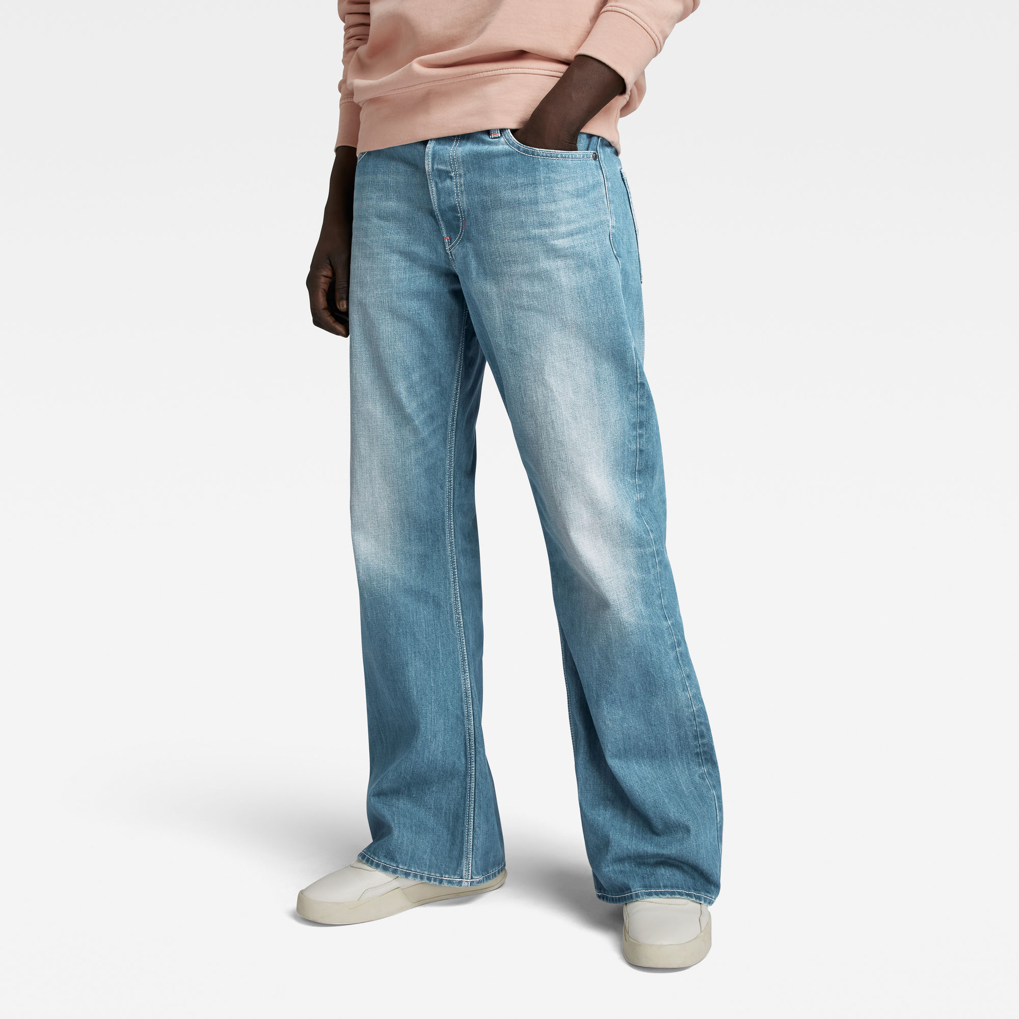 

Premium Triple A Bootcut Jeans - Midden blauw - Heren