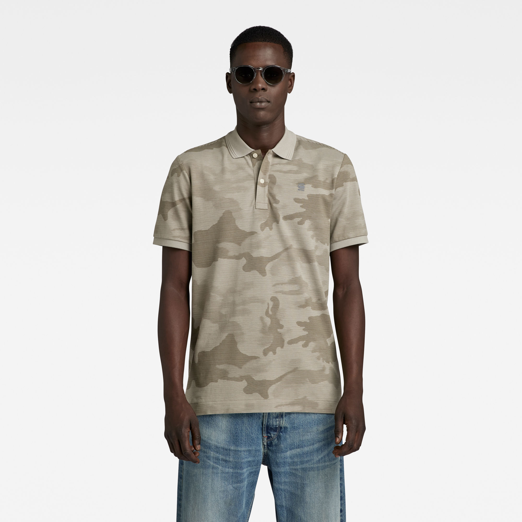 

Dunda Slim Allover Poloshirt - Mehrfarbig - Herren