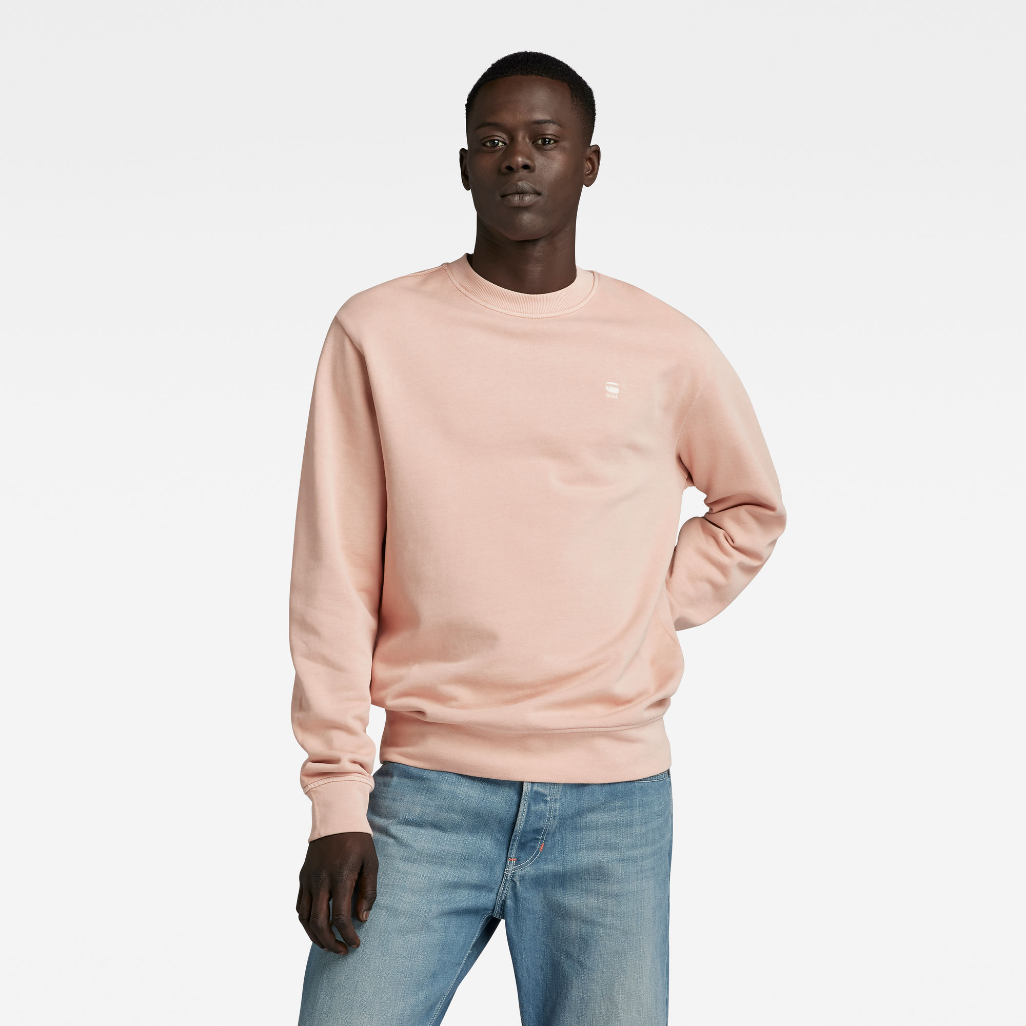 

Overdyed Regular Sweater - Pink - Men