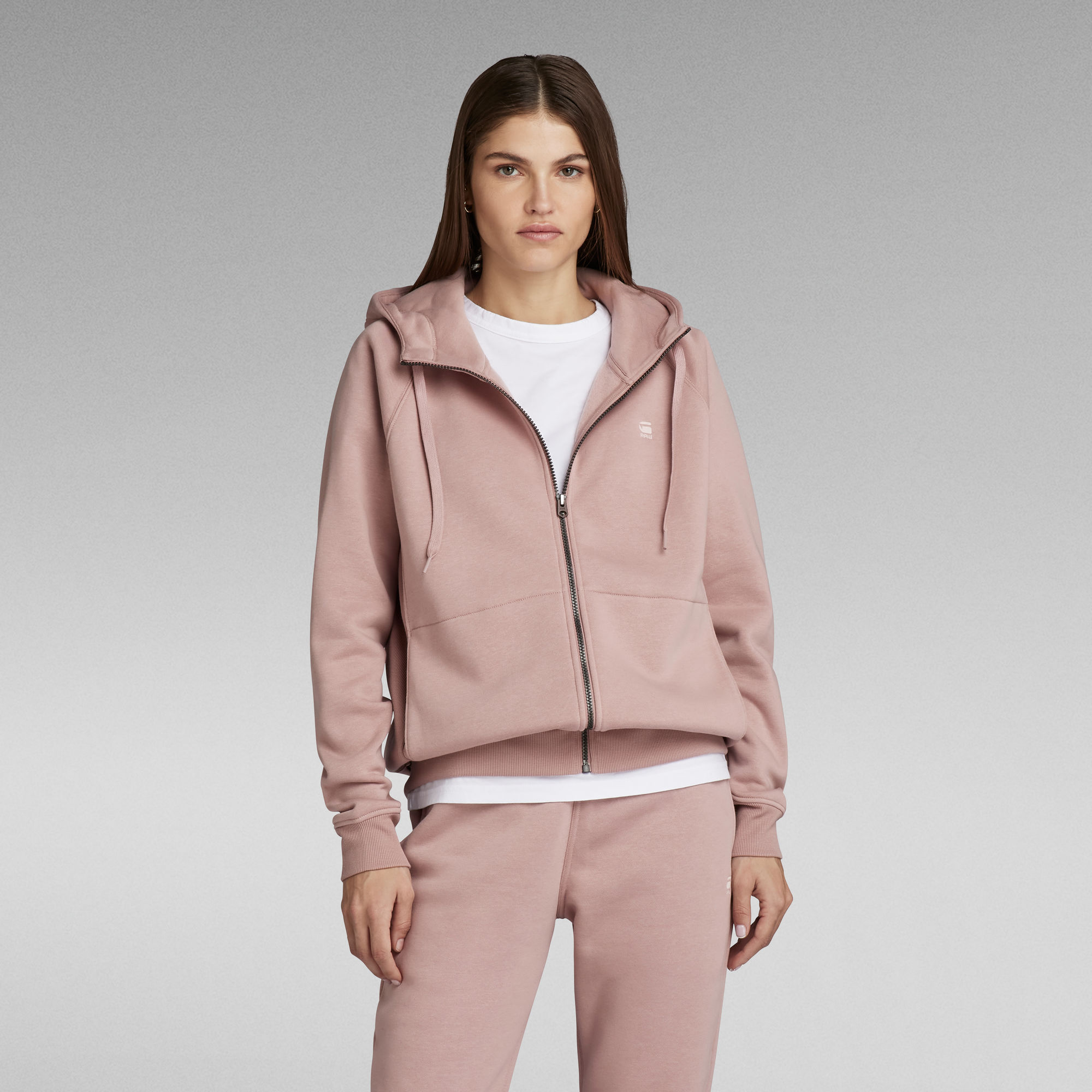 

Premium Core 2.1 Hooded Zip Thru Sweater - Pink - Women