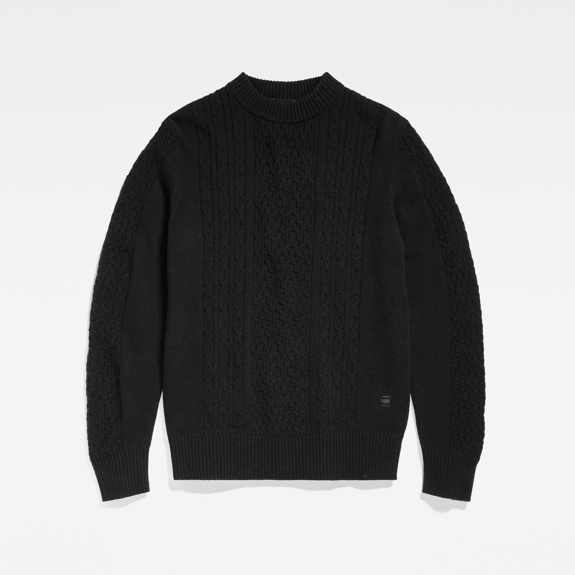 G-Star RAW Gebreide Trui Cable Zwart Heren