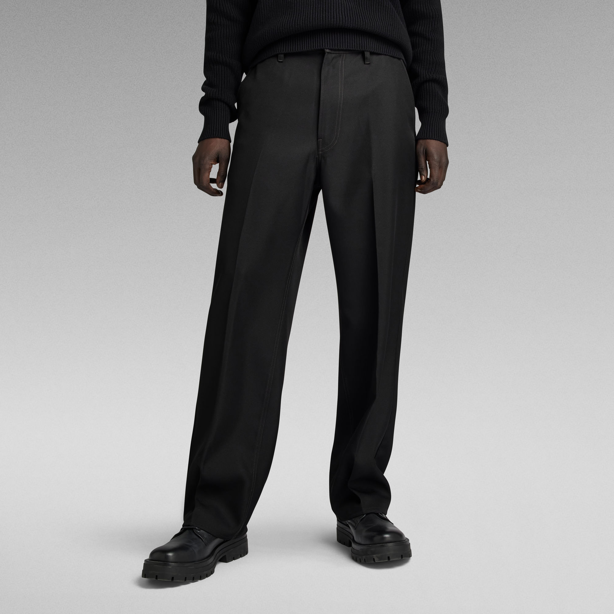 

Unisex Modson Straight Chino - Zwart - Heren