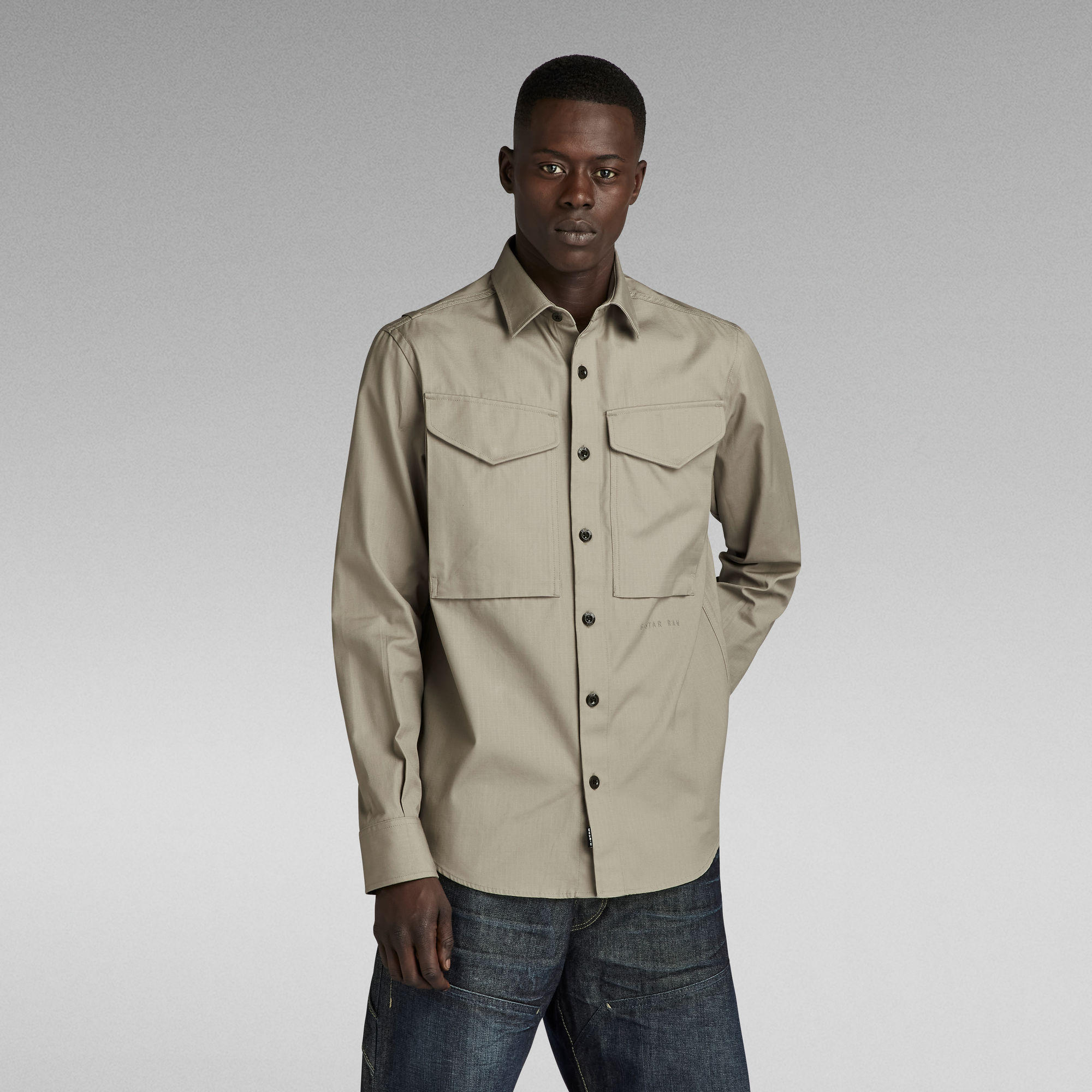 

Cargo Regular Shirt - Beige - Men