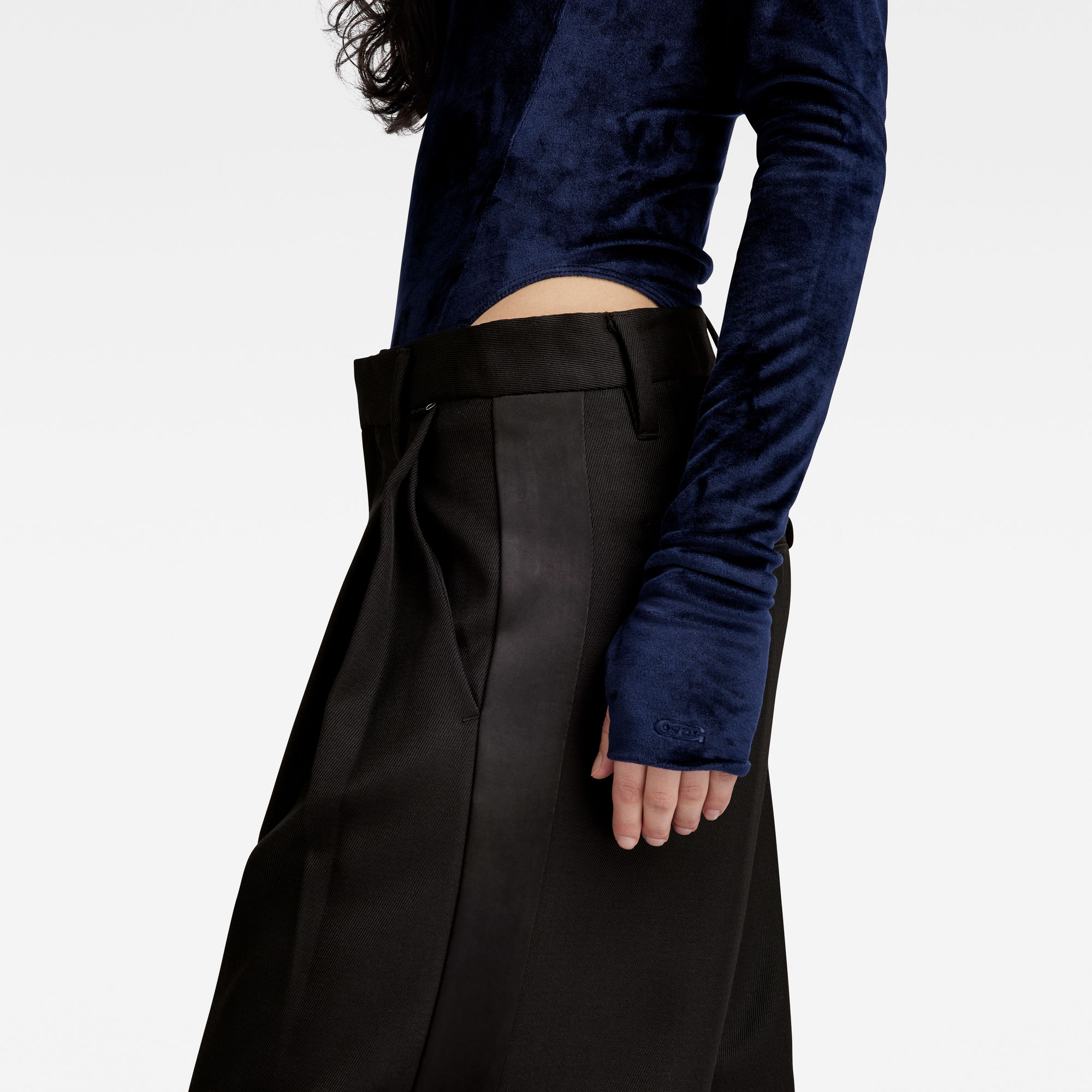 G-Star RAW Loose Pleated Holiday Broek Zwart Dames