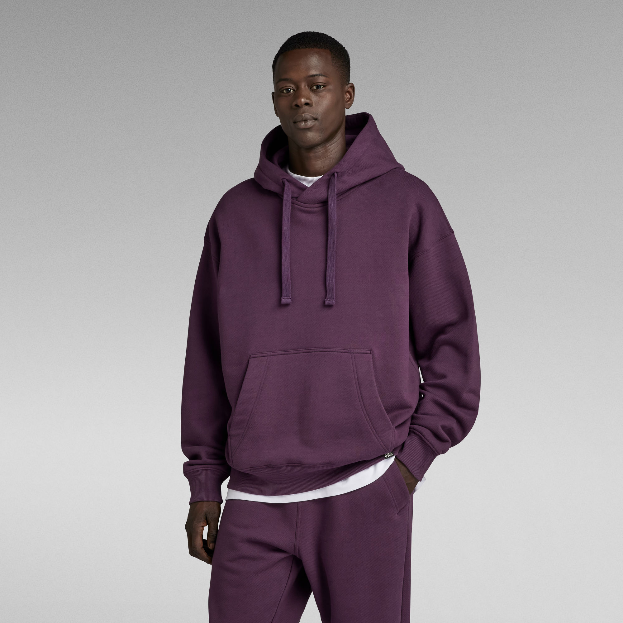 

Essential Unisex Loose Hoodie - Purple - Men