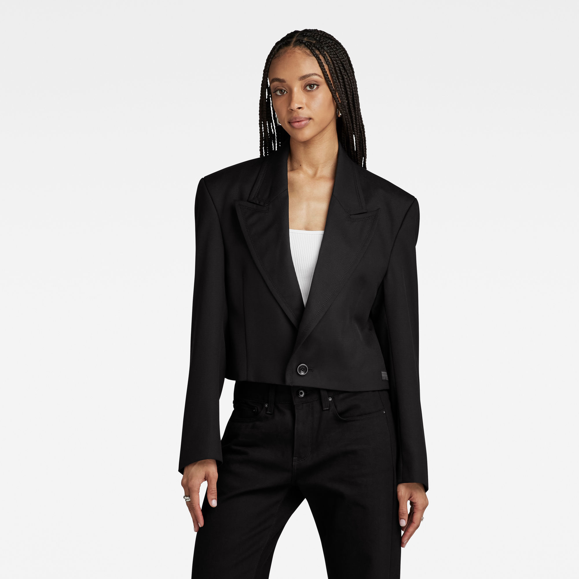 

Cropped Blazer - Black - Women