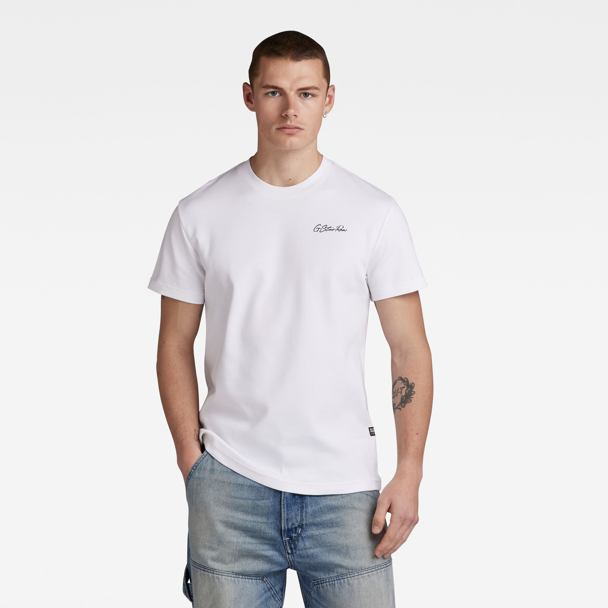 G-Star RAW Multi Graphic T-Shirt Wit Heren
