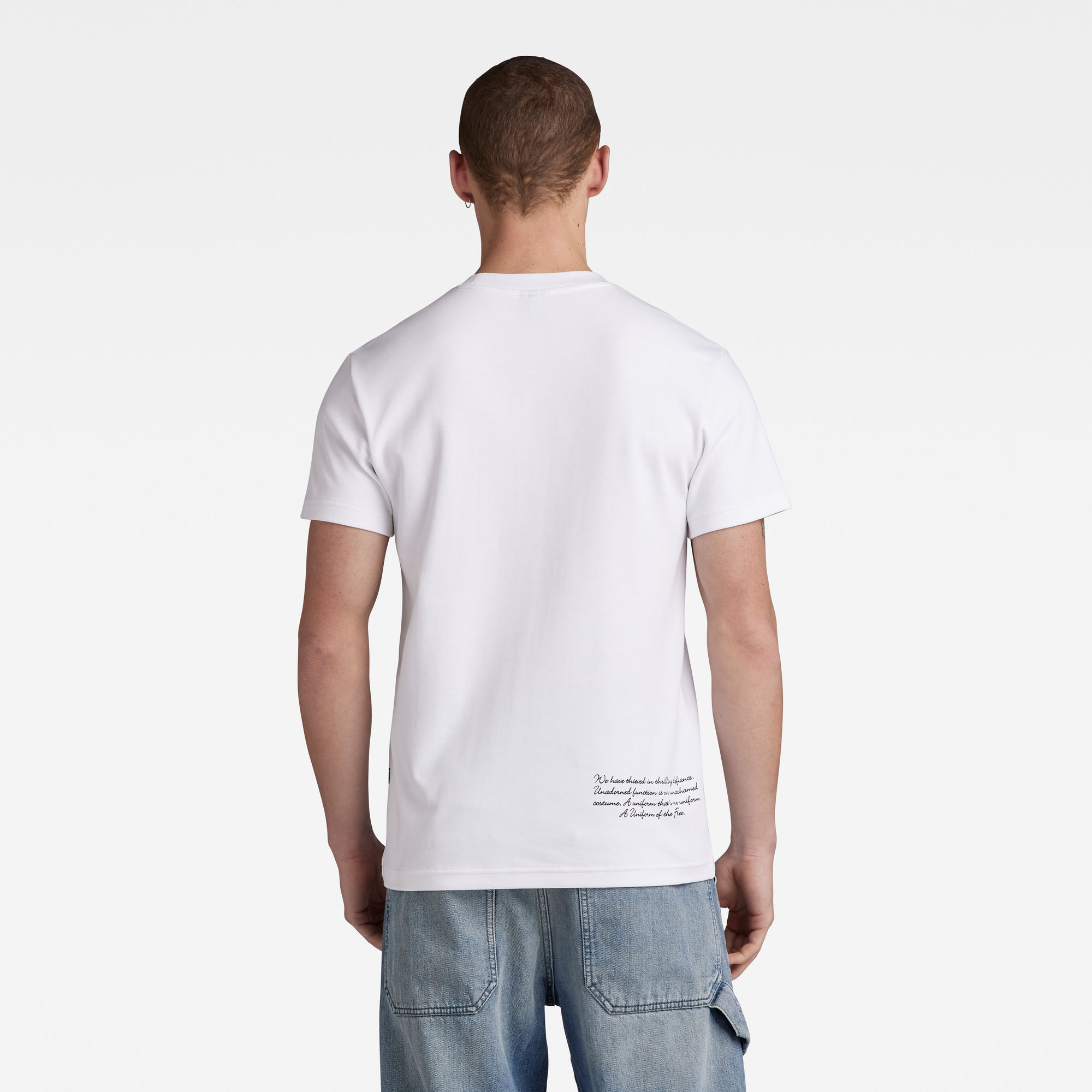G-Star RAW Multi Graphic T-Shirt Wit Heren